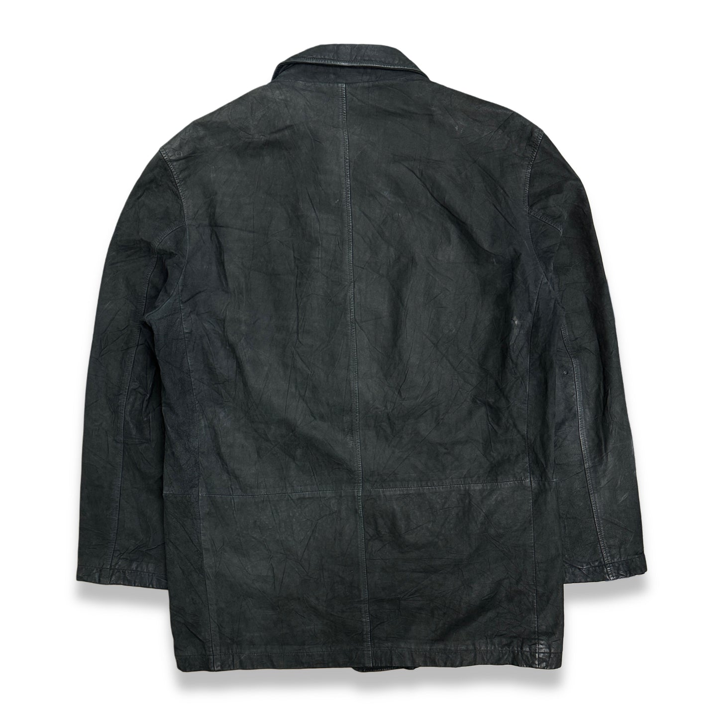 [50] 00s HUGO BOSS Lamb Skin Leather Jacket