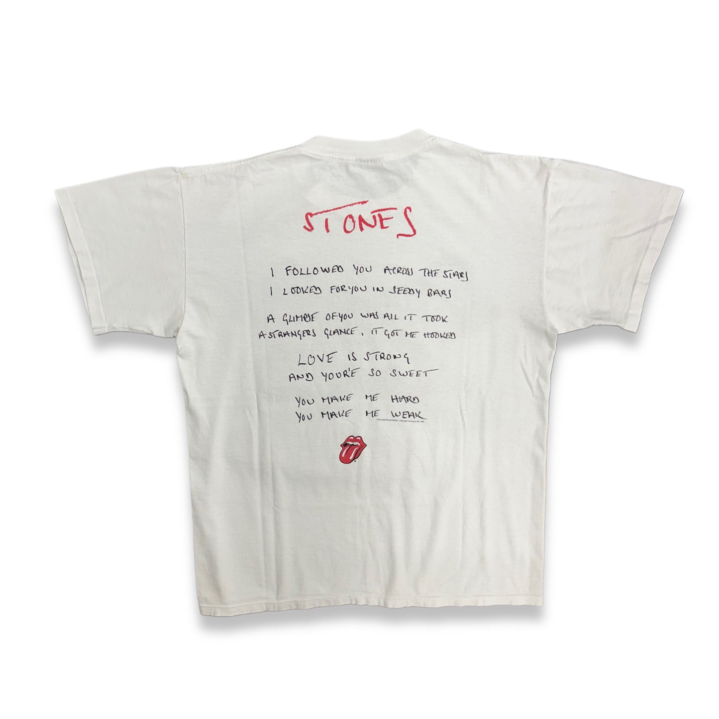 [L] 1994' Rolling Stones 'Love is Strong' Band Tee