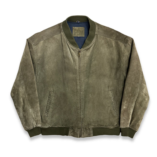 [XL] 90s GAP Olive Green Corduroy Bomber Jacket