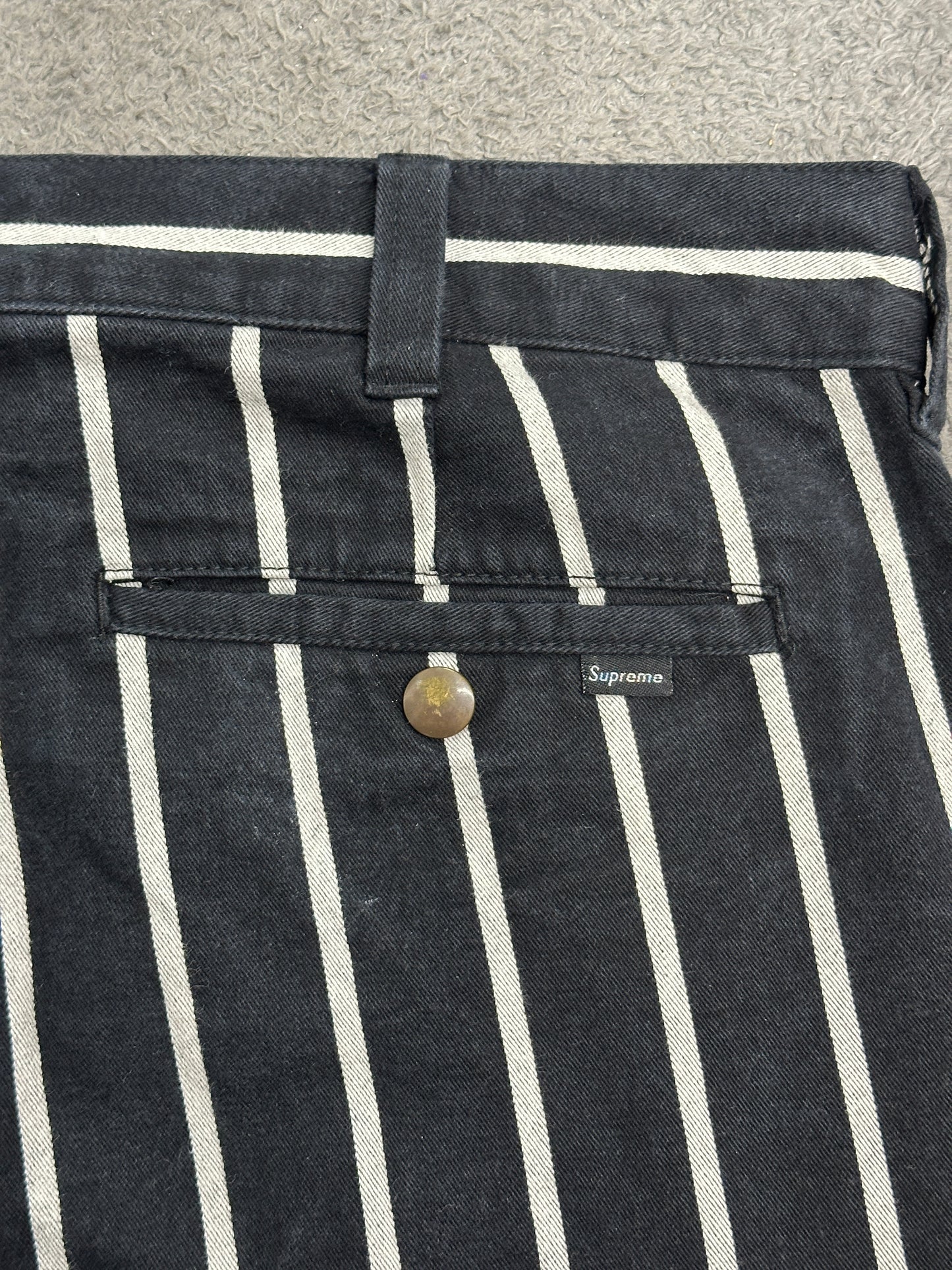 [36] Supreme Stripe Work Pants