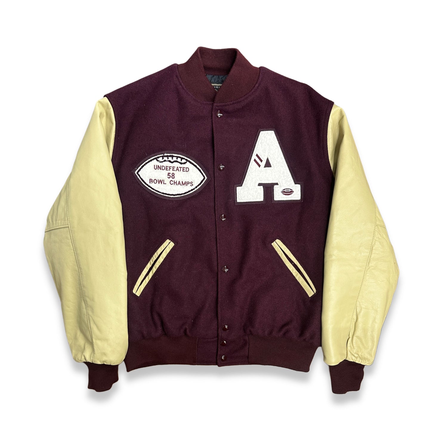 [L] 90s Holloway Wool Varsity Jacket