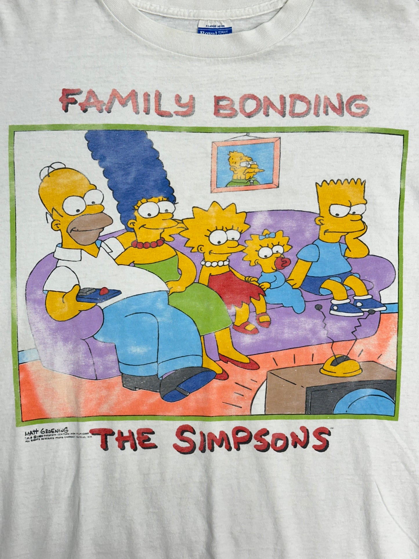 [XL] 1989' the Simpsons Family Cartoon Tee