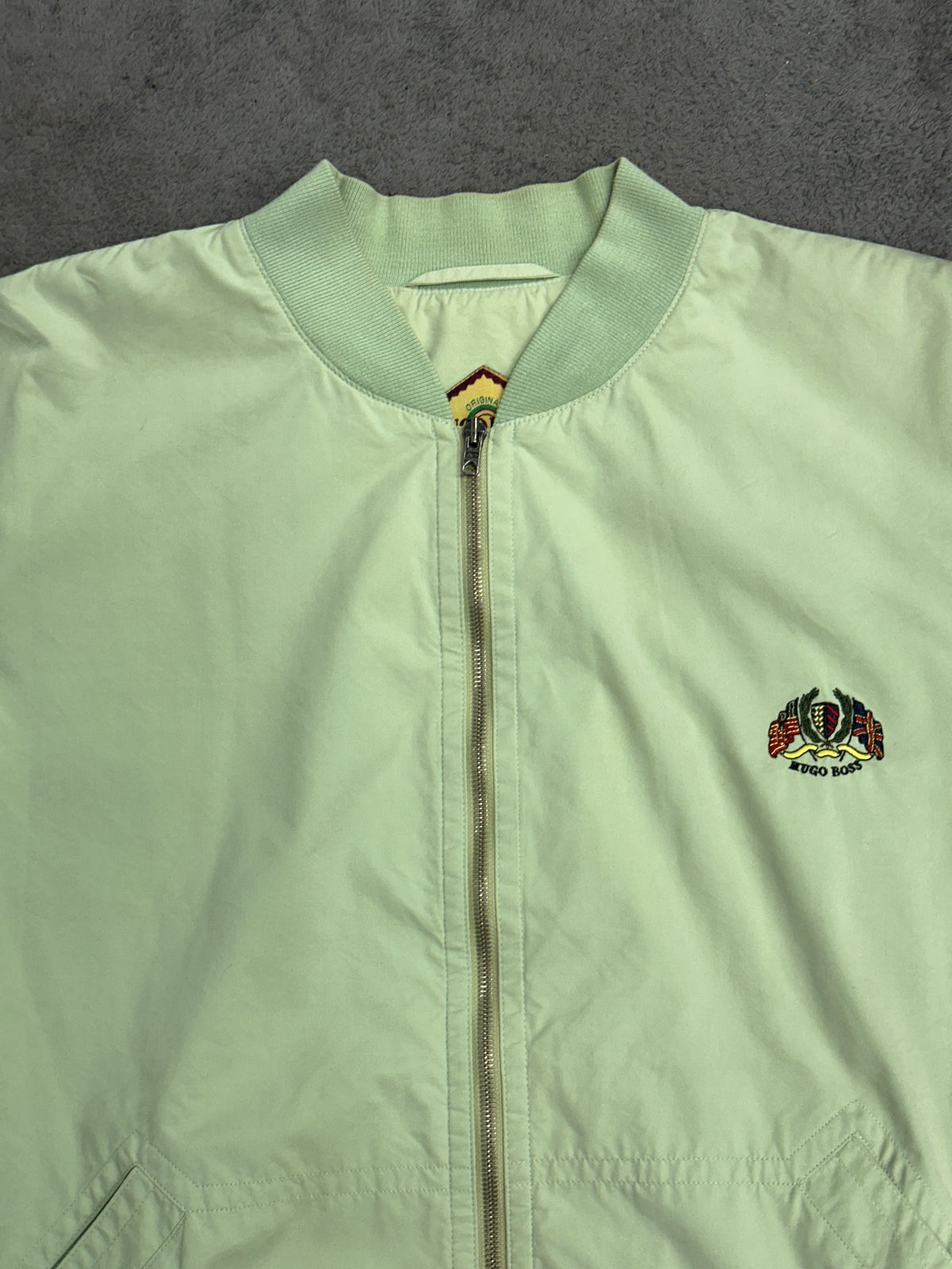 [56] 80s HUGO BOSS Italy Mint Bomber Jacket