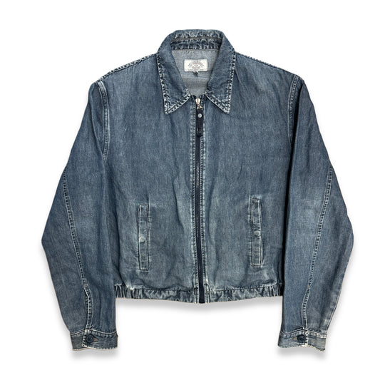 [50] 90s Armani Jeans Denim Zip-up Jacket