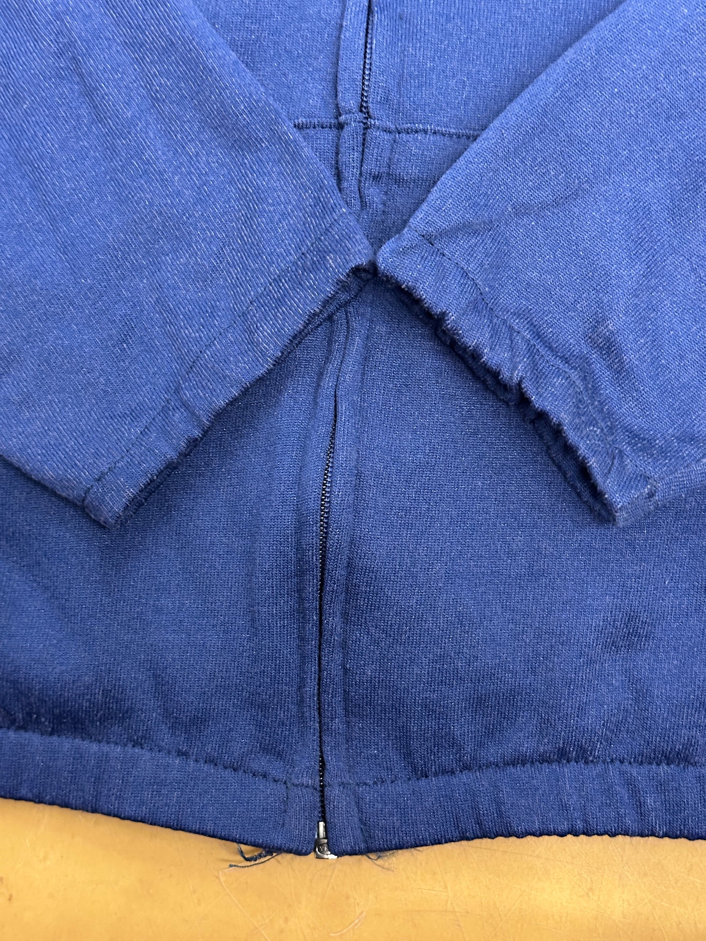 [L] 70s Russell Navy Hood Zip-up