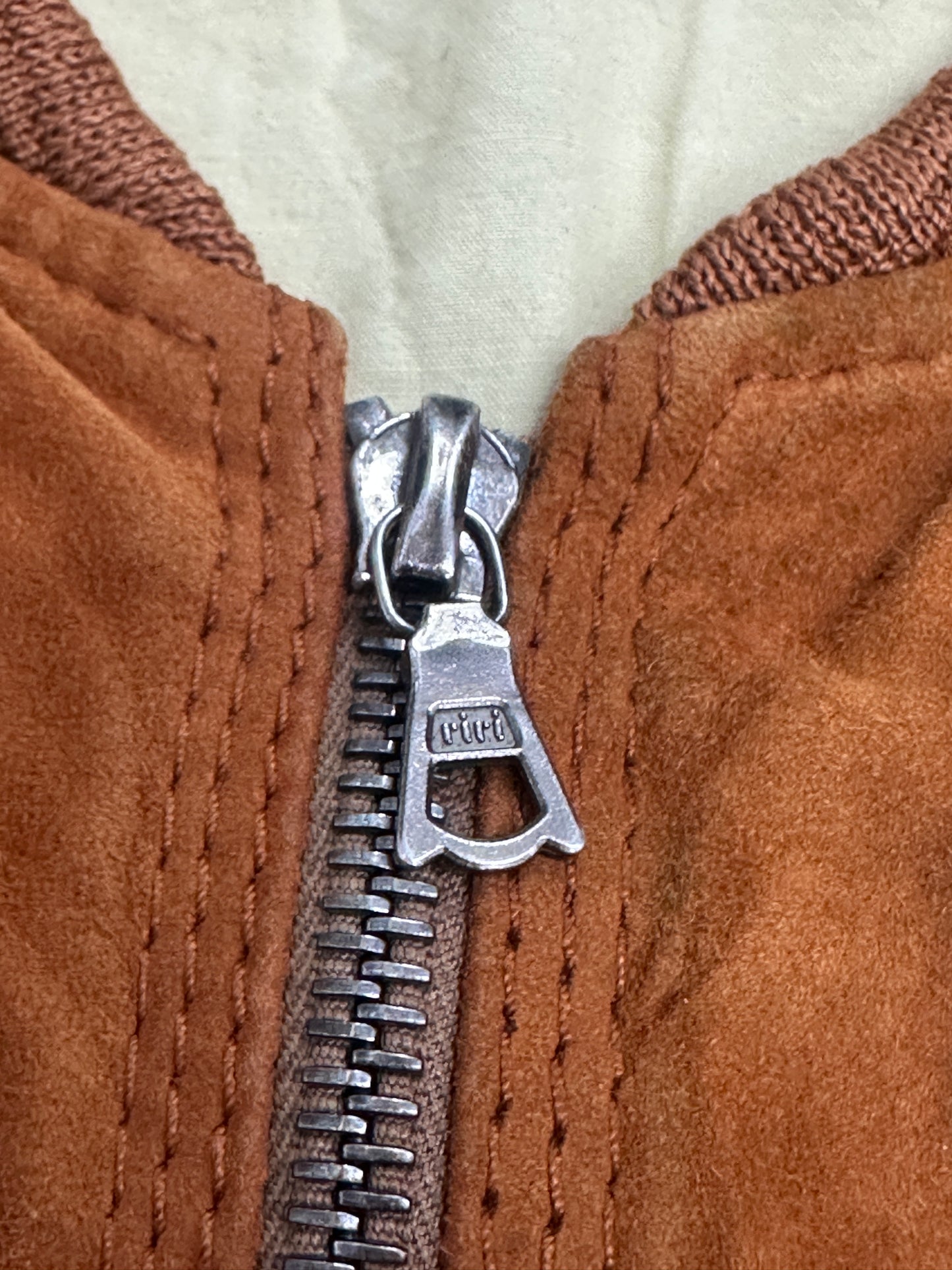 [XL] 80s HUGO BOSS Suede Bomber Jacket