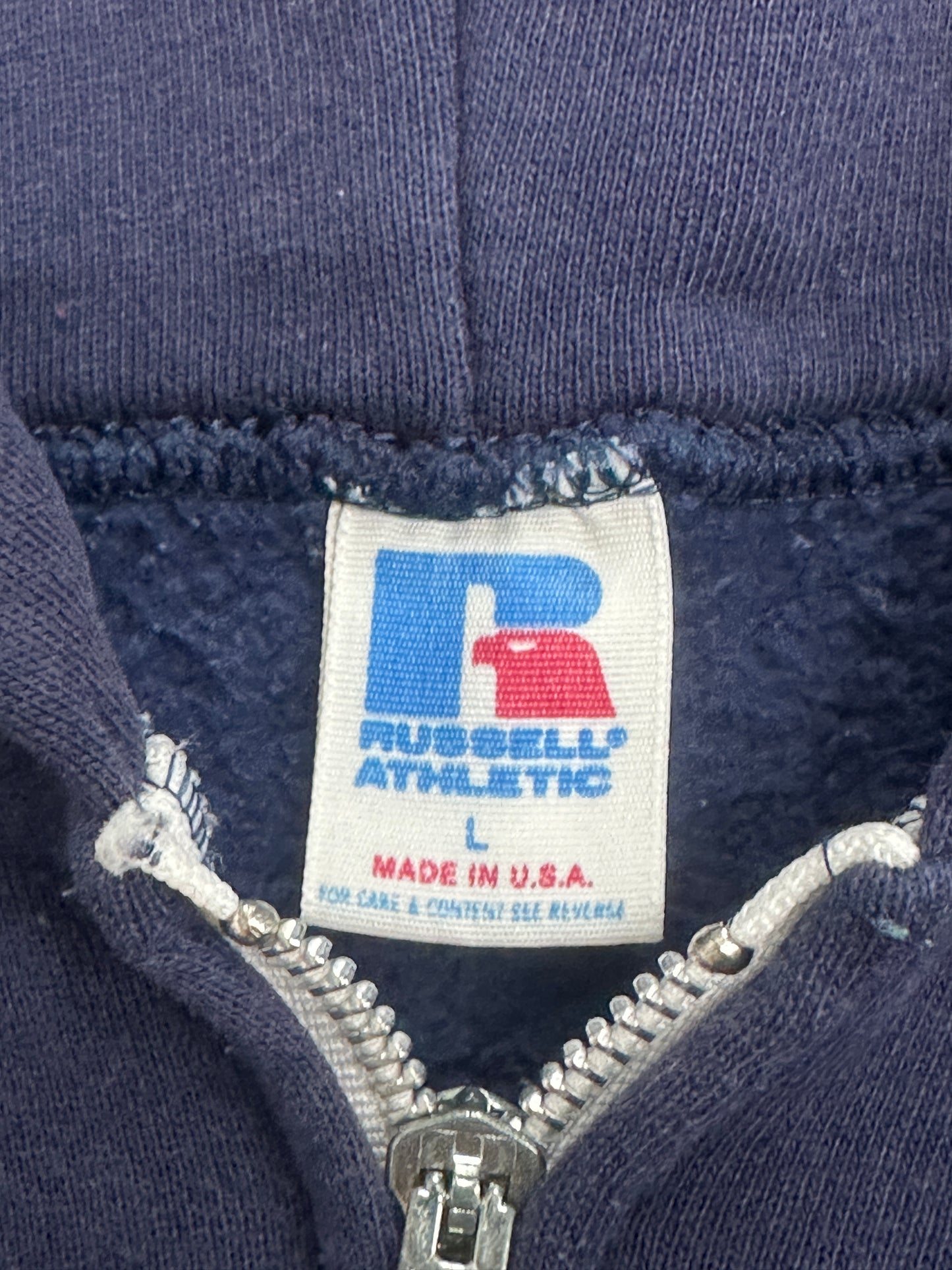 [L] 80s Russell Hood Zip-up
