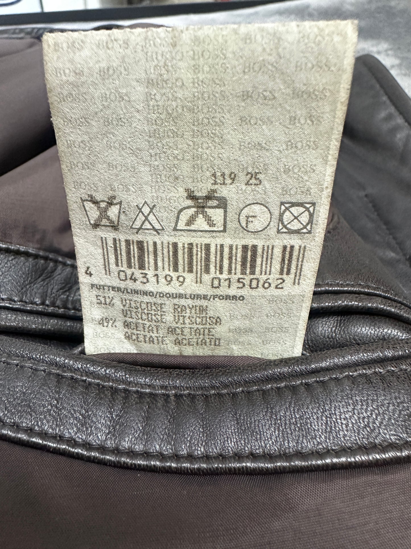 [XL] 00s HUGO BOSS Lamb Skin Leather Jacket