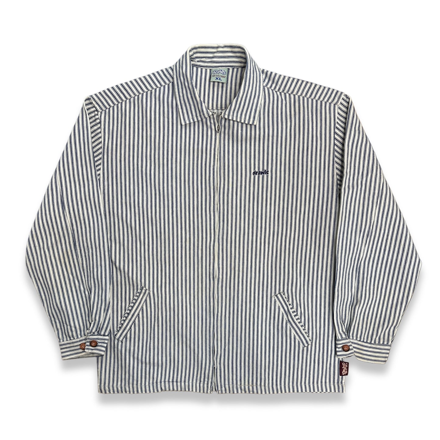 [XL] 90s Drawls Skateboards Stripe Jacket