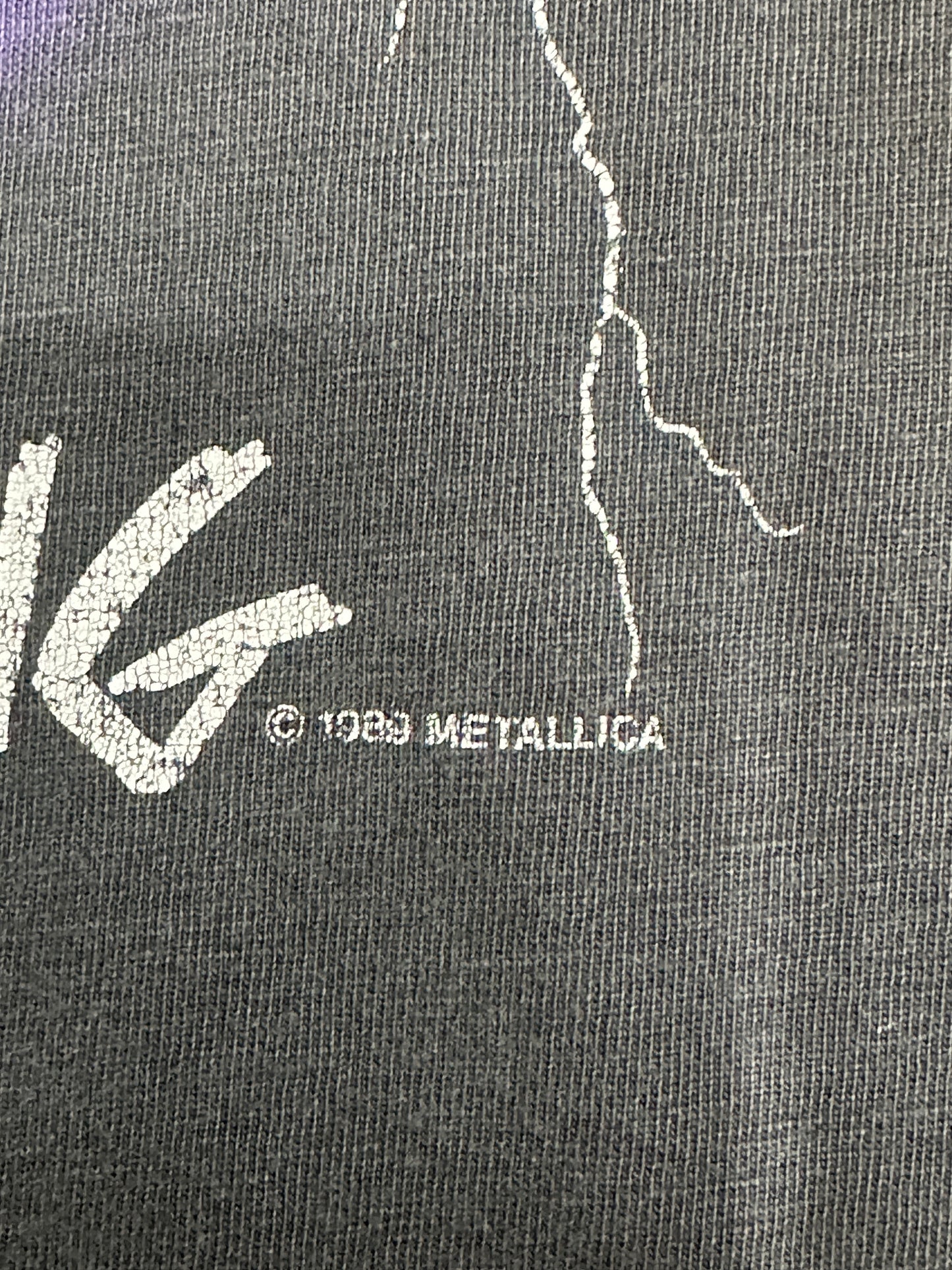 [XL] 1989' Metallica 'Ride The Lightning' Tee