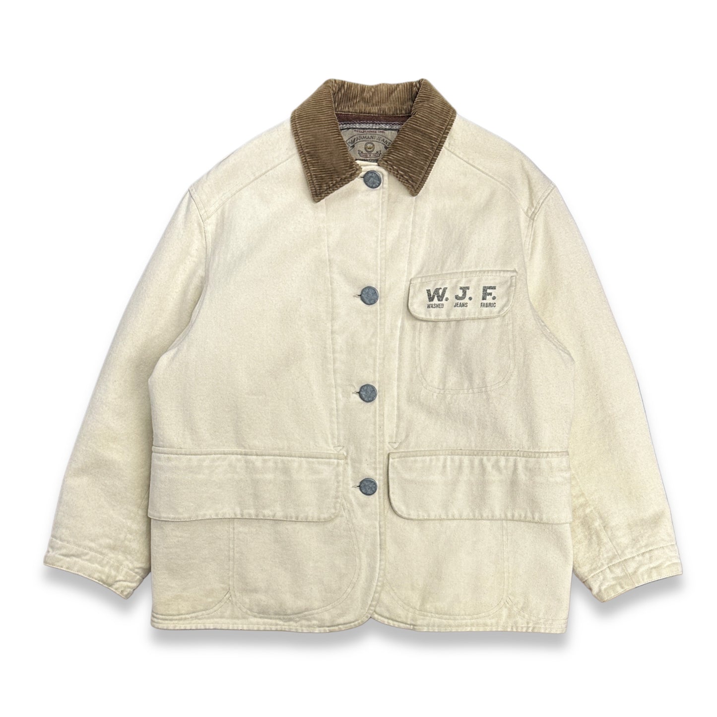 [L] Late 80s Armani Jeans Denim Chore Jacket