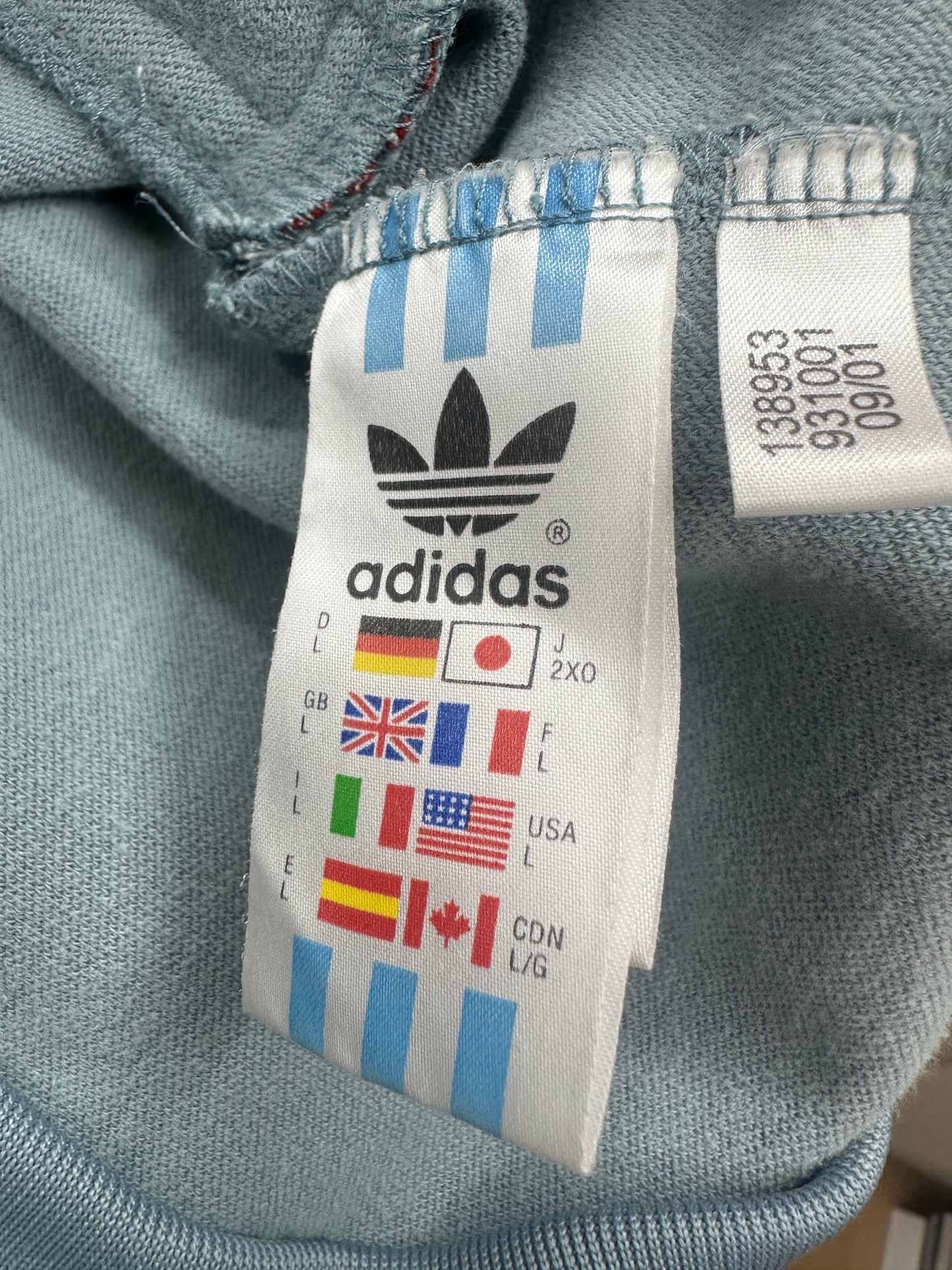 [L] 90s Adidas High Neck Track Jacket