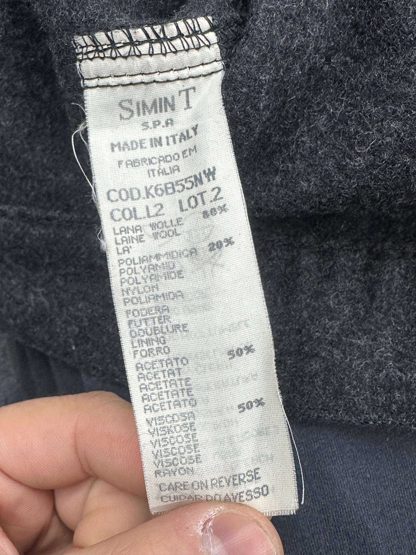 [XL] 90s Armani Jeans Wool Trucker Jacket