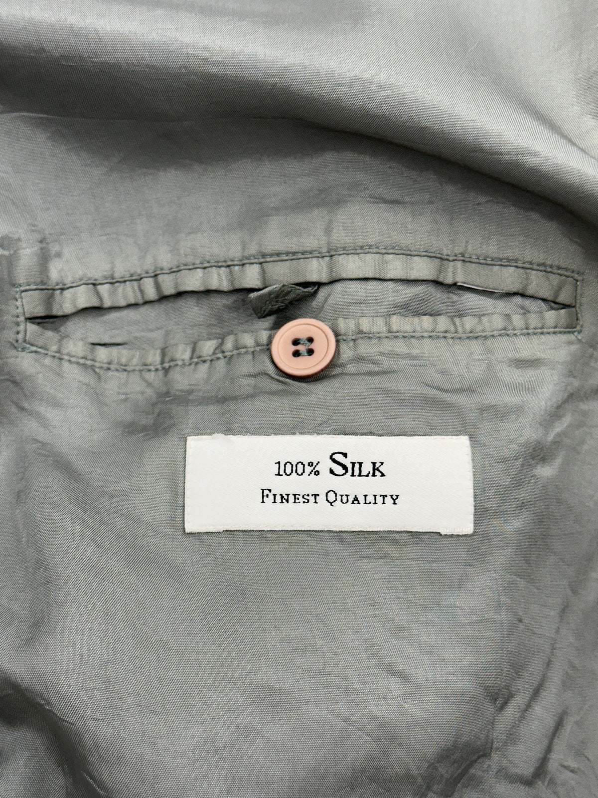 [50] 80s HUGO BOSS Silk Bomber Jacket Sage Green