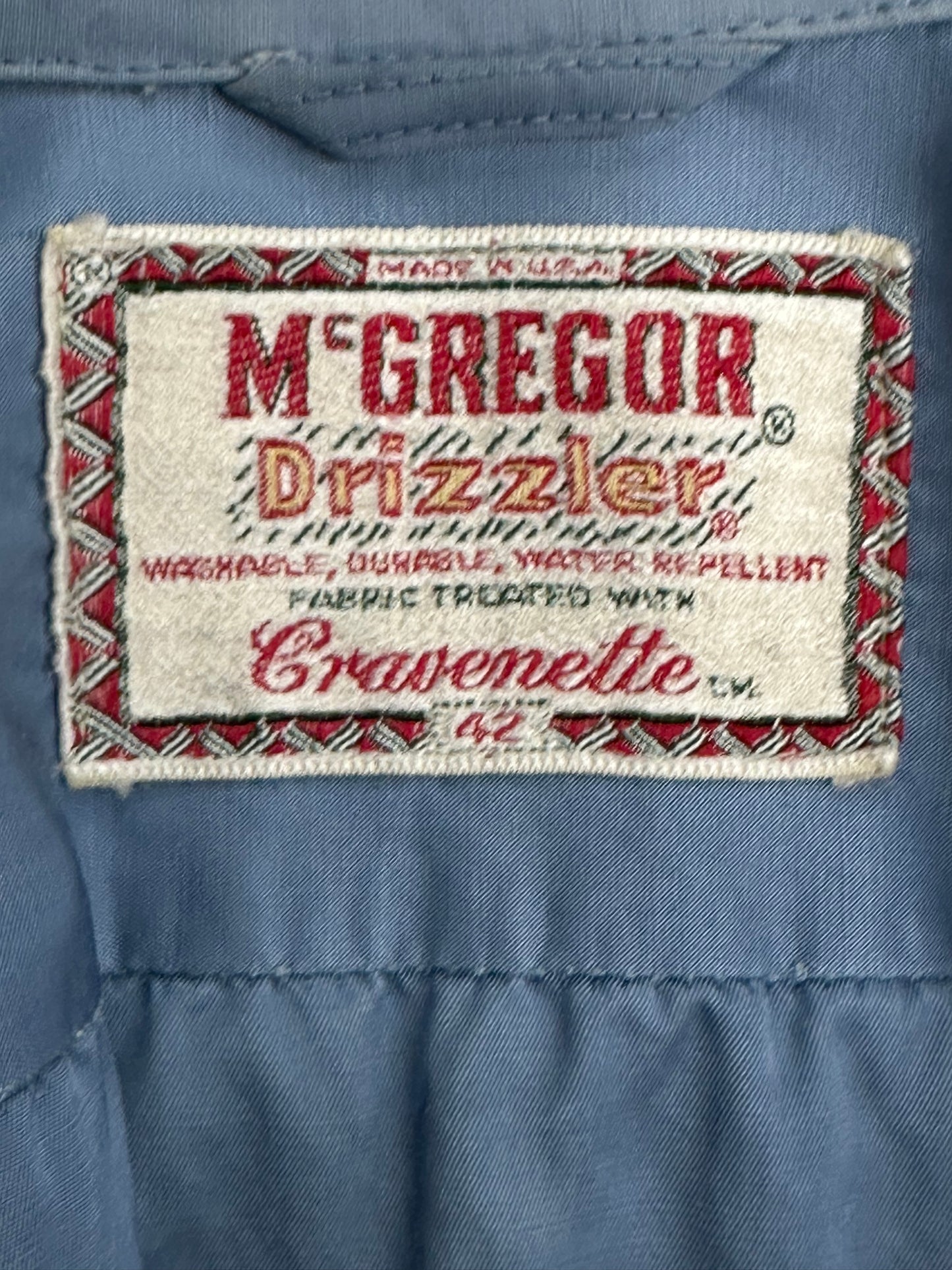 [42] Late 50s Mcgregor Drizzler Golf Jacket