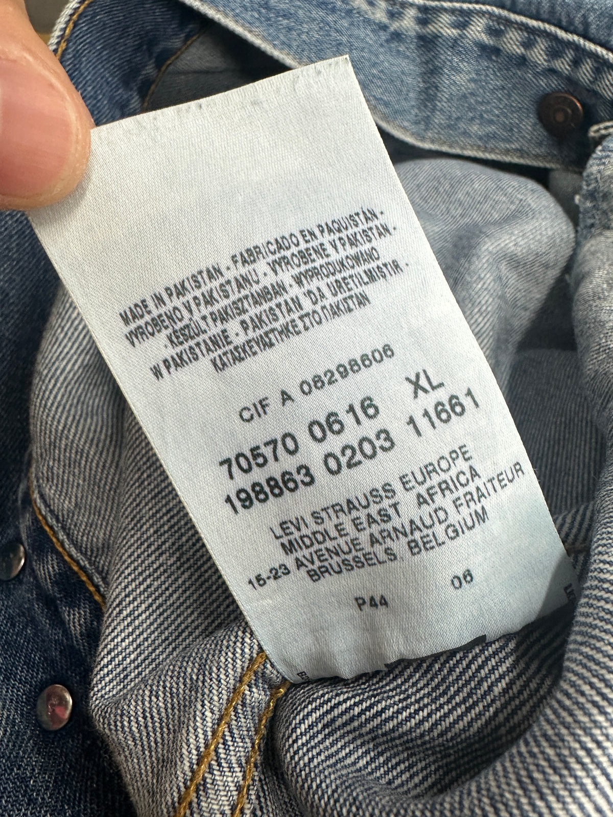 [XL] 00s Euro Levi‘s Denim Trucker Jacket