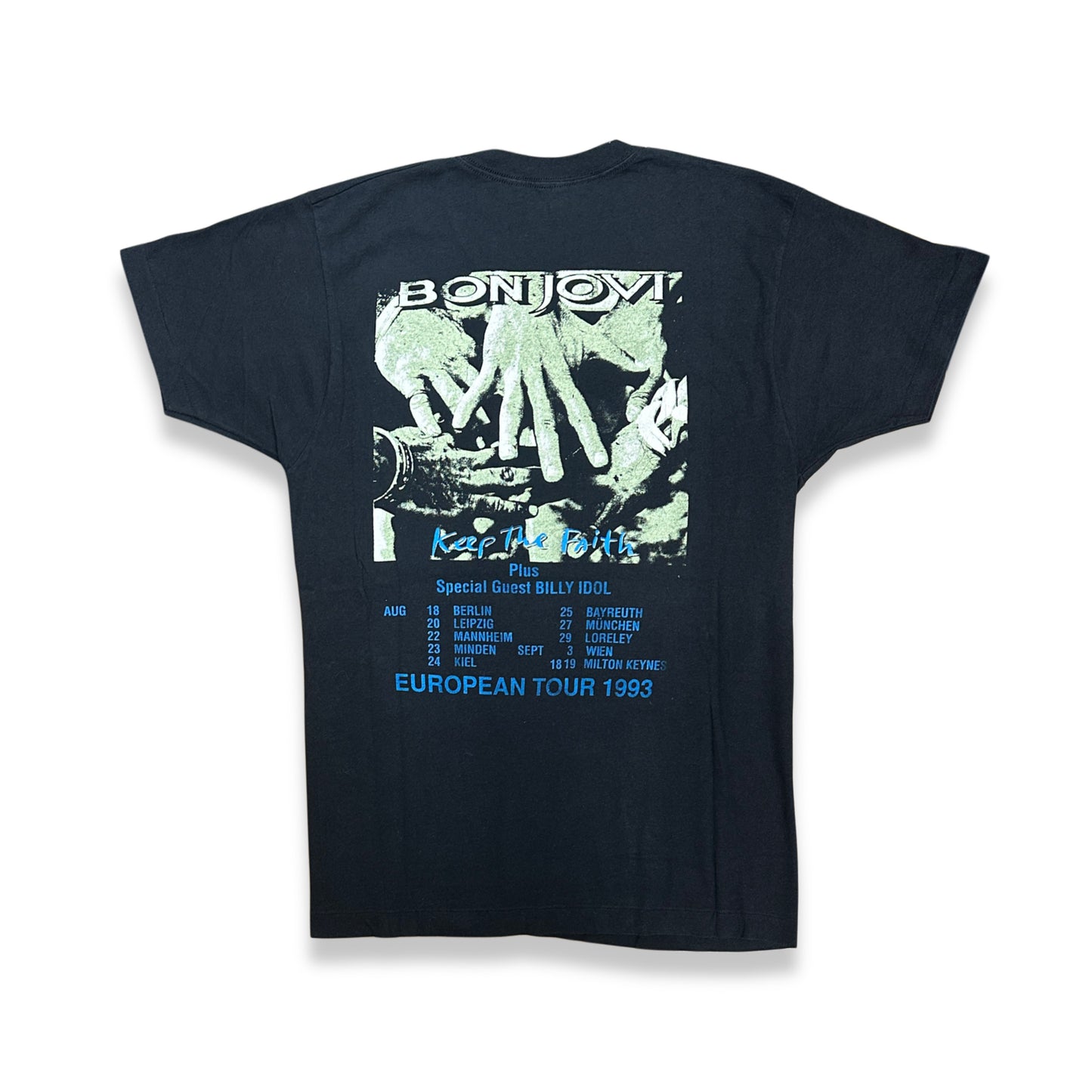 [L] 1993' BON JOVI 'Keep The Faith' Euro Tour Tee