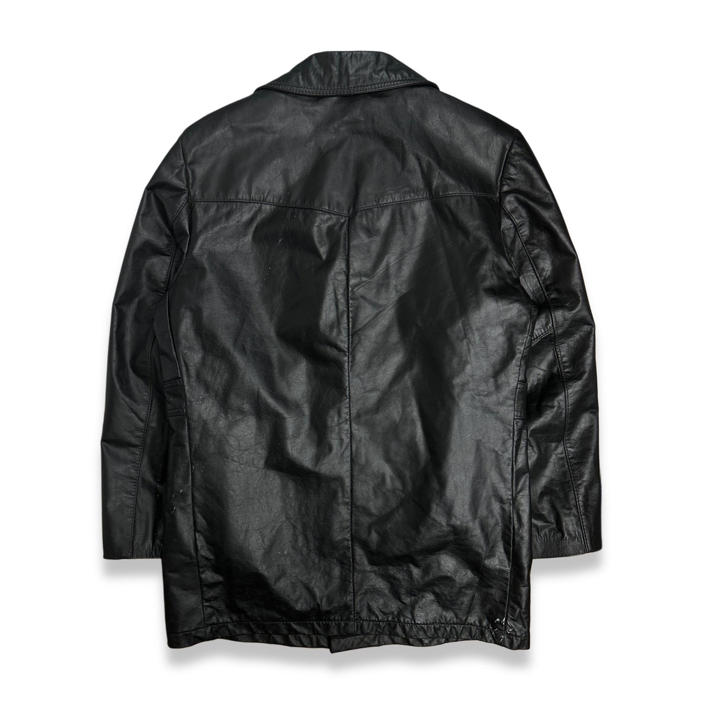 [38] 80s Sears Leather Blazer Jacket