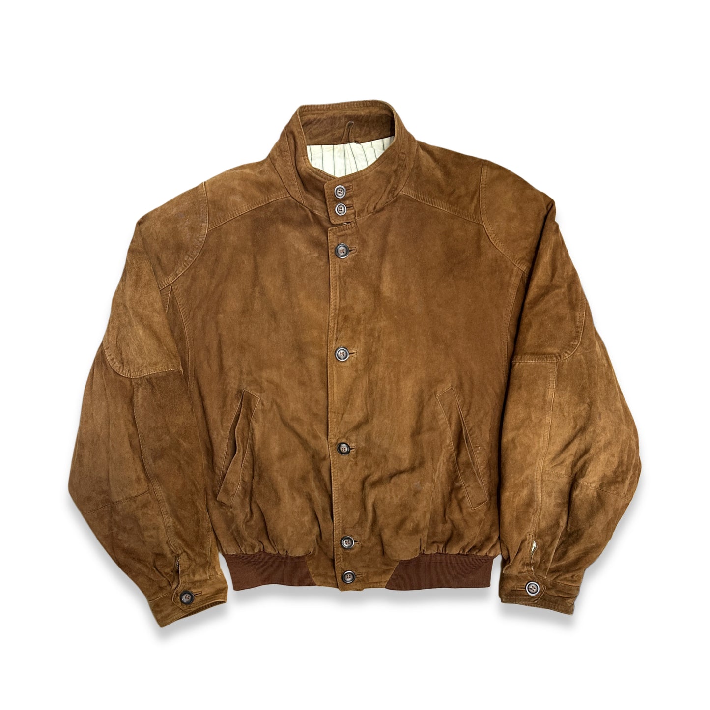 [XL] 90s HUGO BOSS Suede Leather Jacket