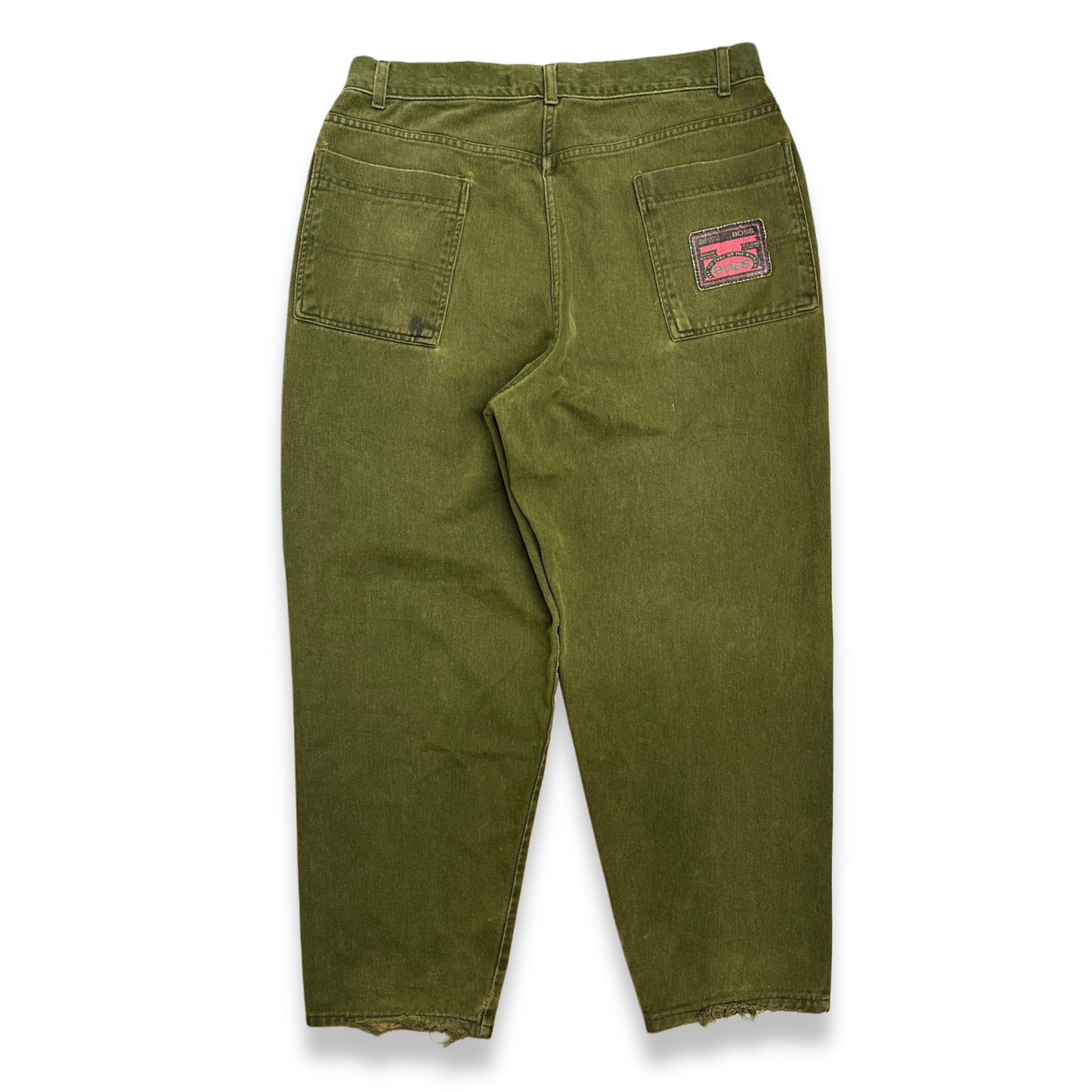 [36] 90s BOSS Faded Baggy Fit Denim Pants