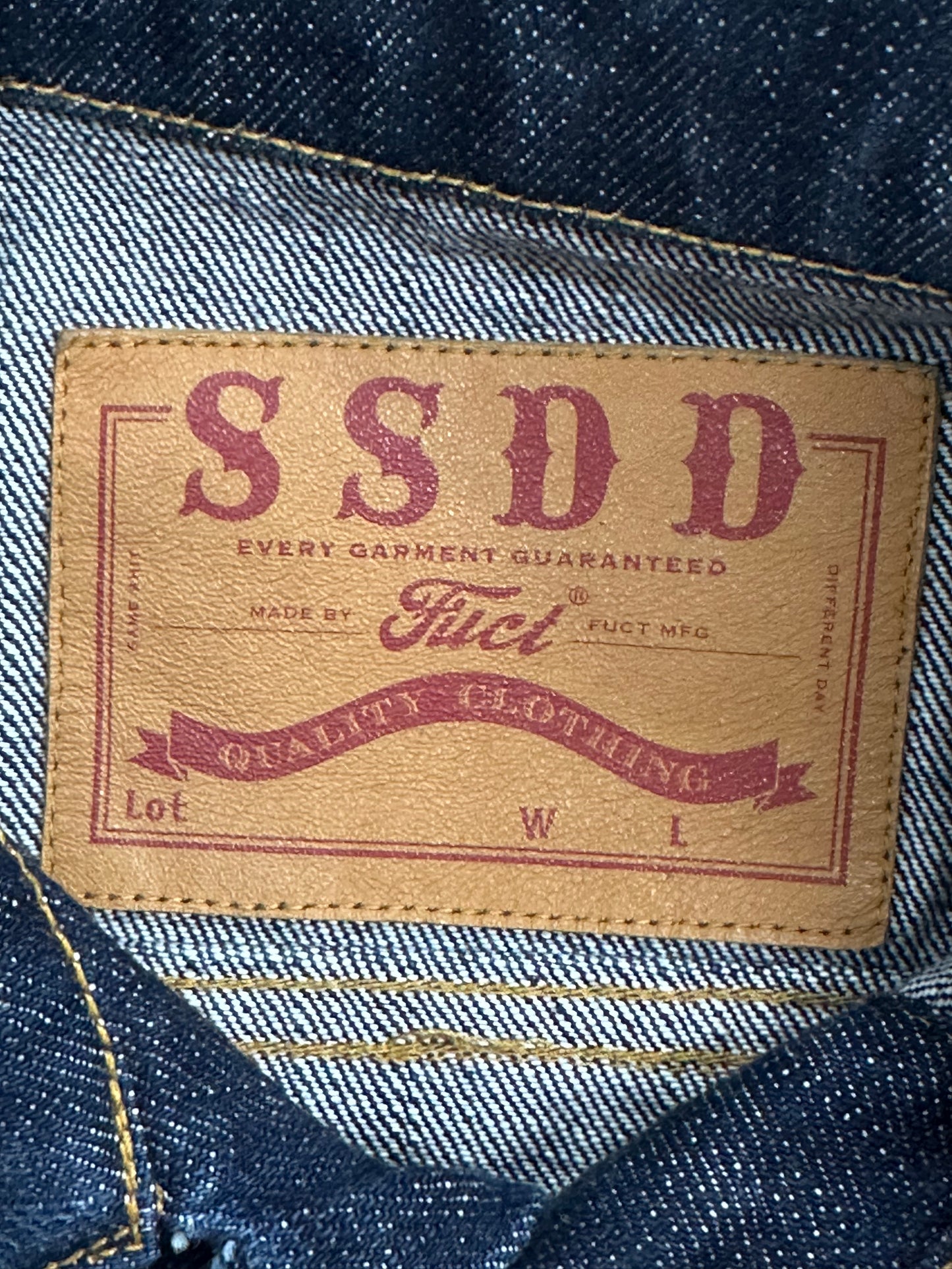 [M] FUCT SSDD Patched Type 3 Denim Jacket