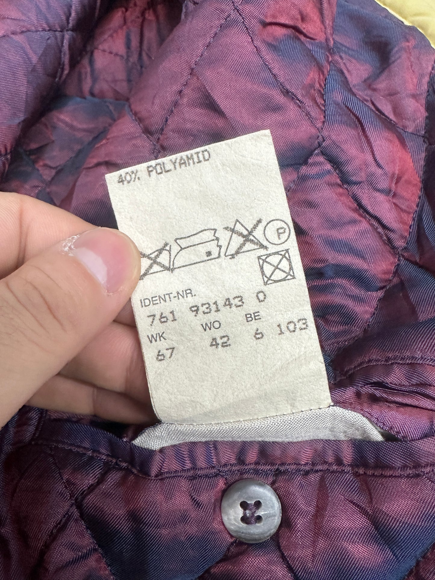 [XXL] 80s HUGO BOSS Yellow Bomber Jacket