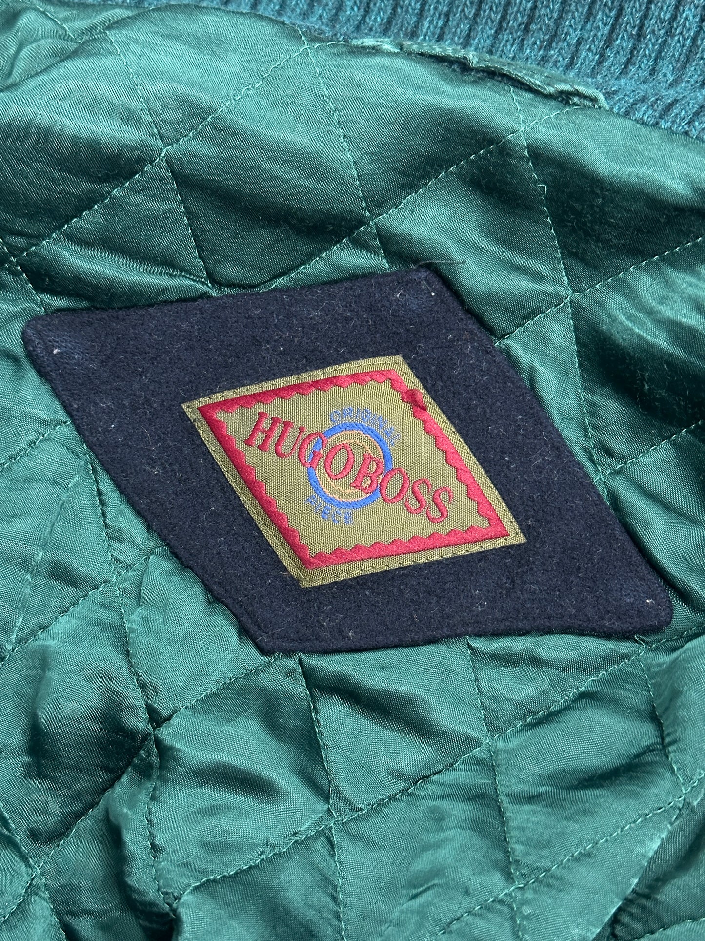 [XL] 80s HUGO BOSS Wool/Cashmere Bomber Jacket