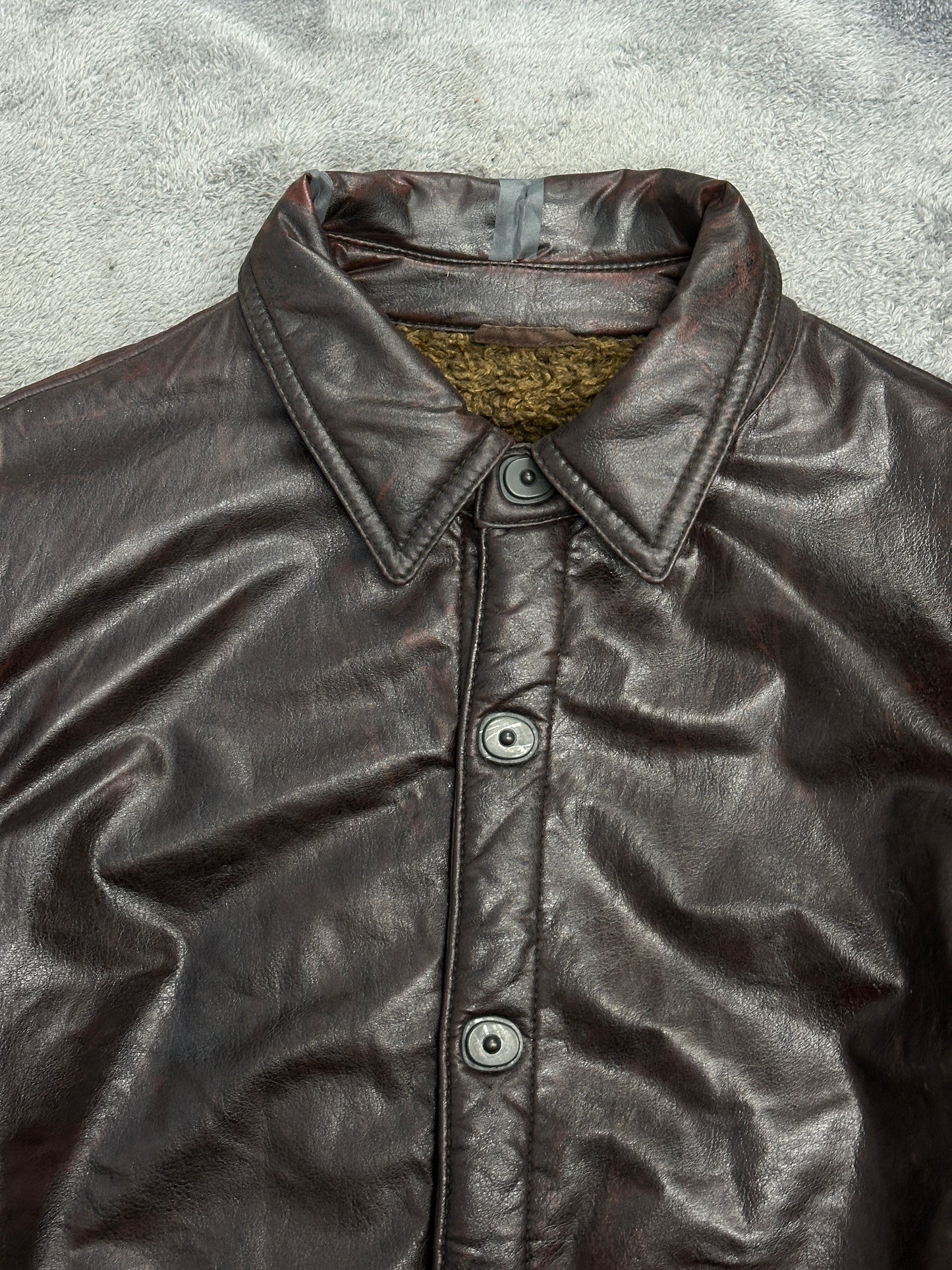 [52] FW2002 Emporio Armani Coated Pile Jacket