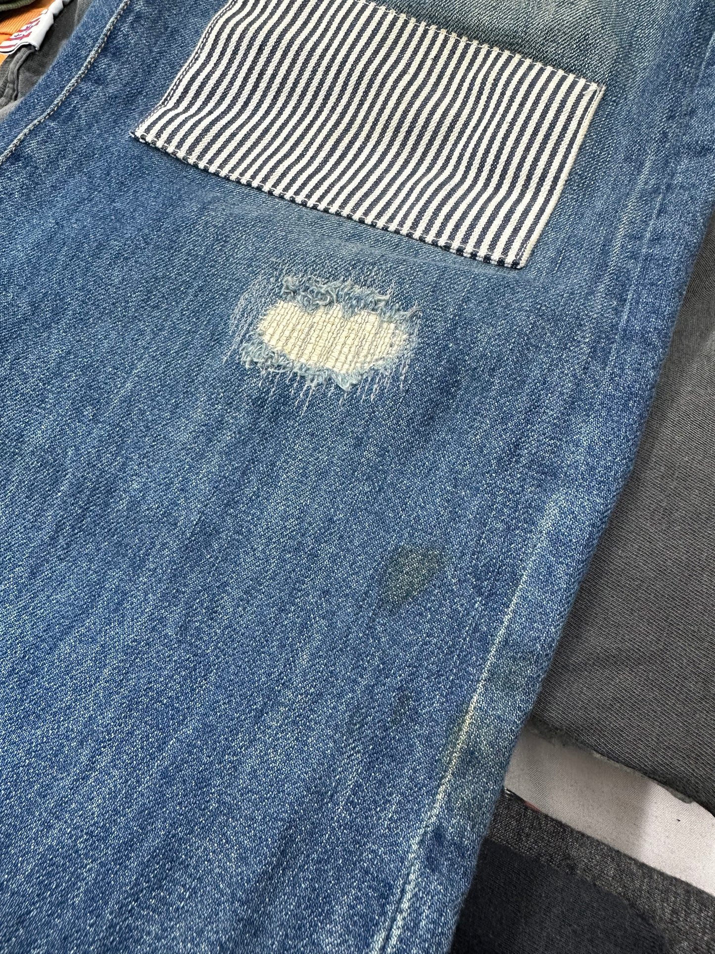 [34] FUCT SSDD Patched Loose Fit Denim Pants
