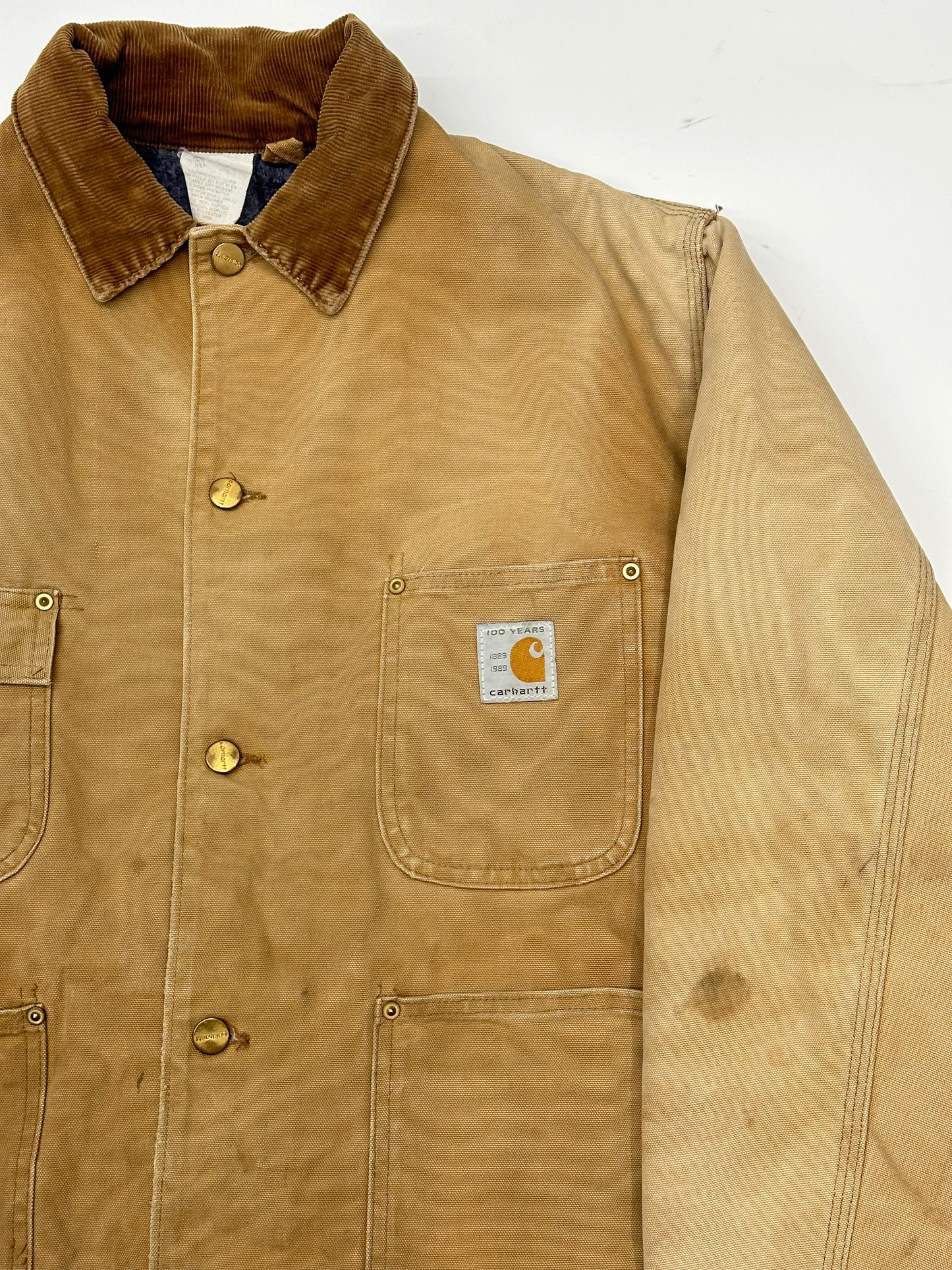 [L] 89' Carhartt 100 Years Canvas Chore Jacket