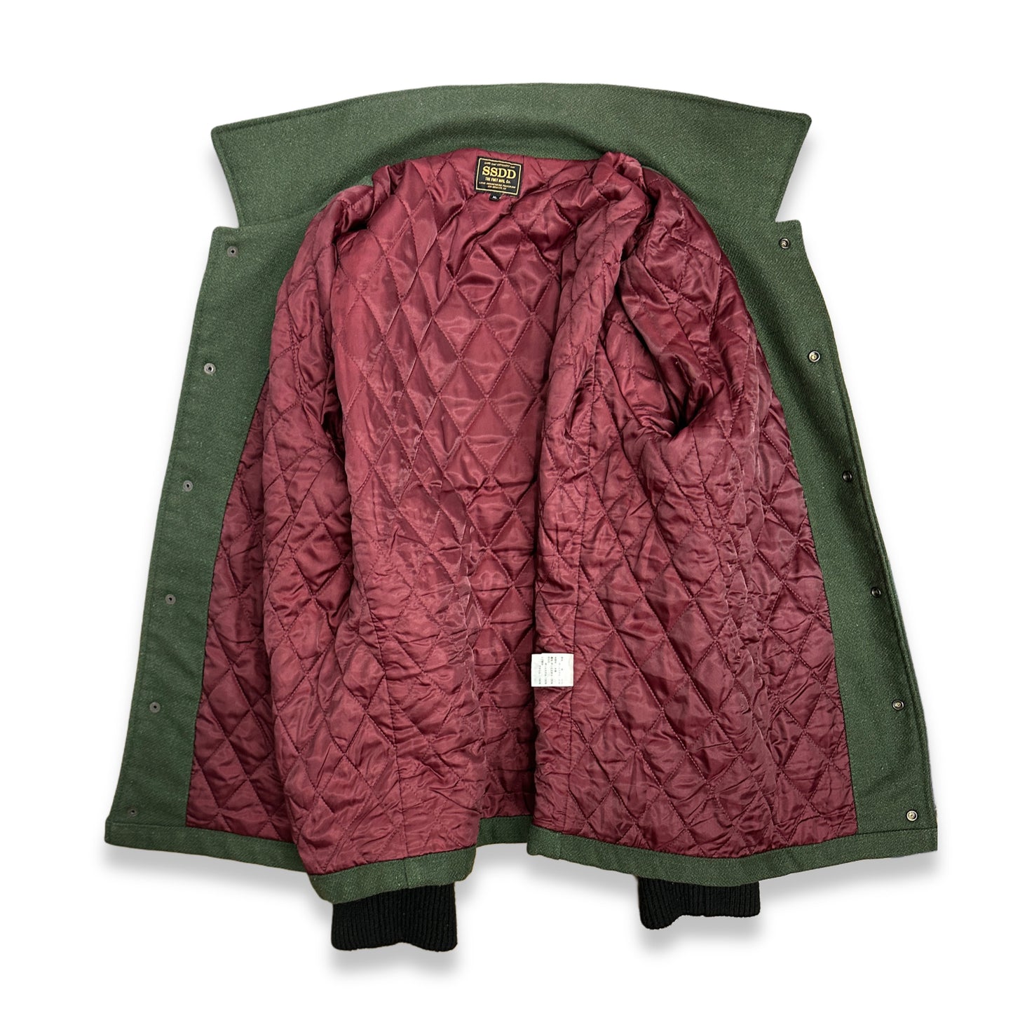 [XL] FUCT SSDD Wool Leather Varsity Jacket