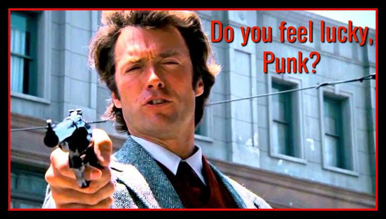 [XL] 80s Dirty Harry 'Feel Lucky Punk?' Movie Tee