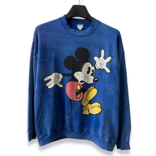 [L] 90s Mickey Mouse Faded Sweatshirt