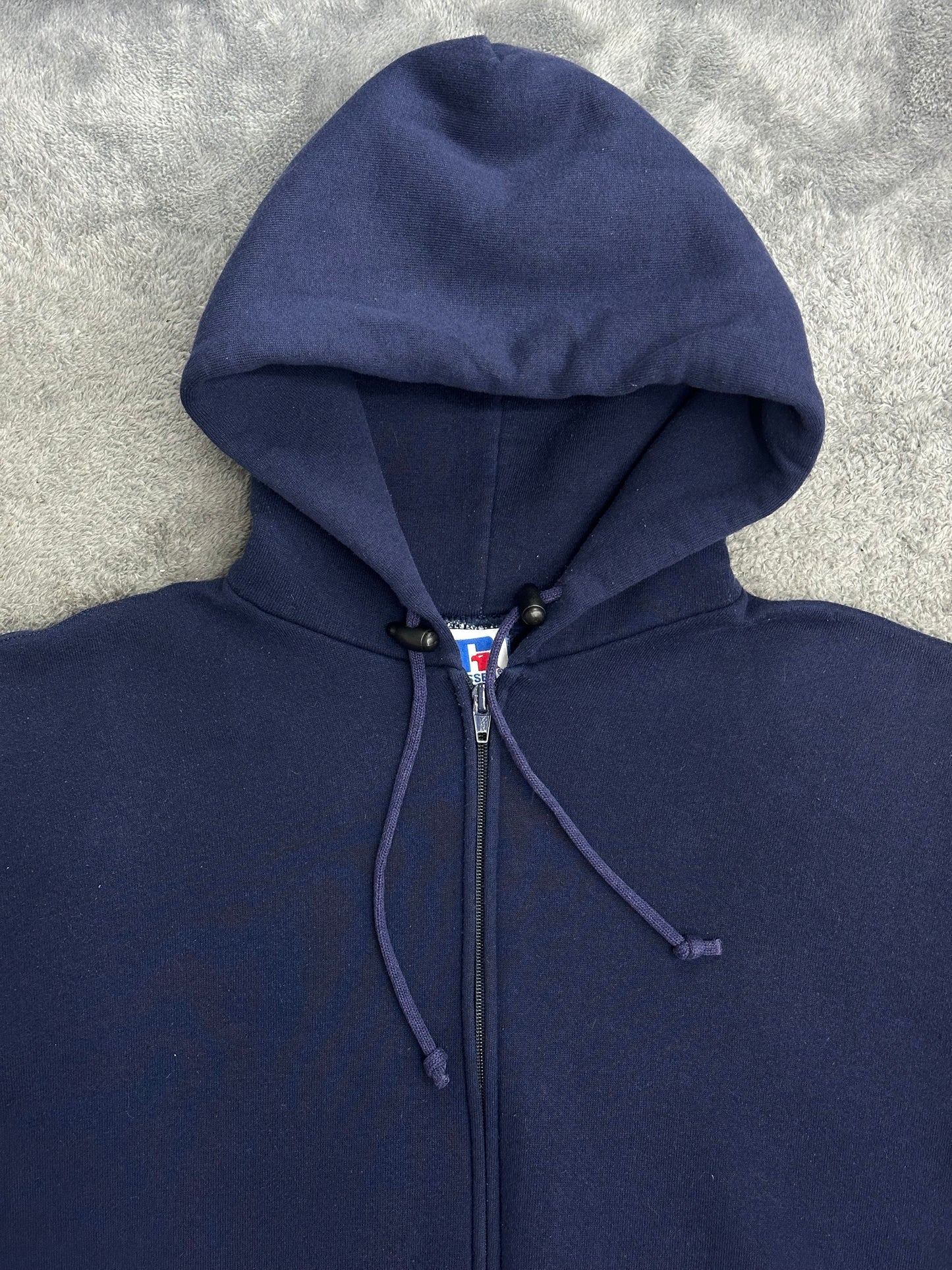 [L] 90s Russell Navy Hood Zip-up