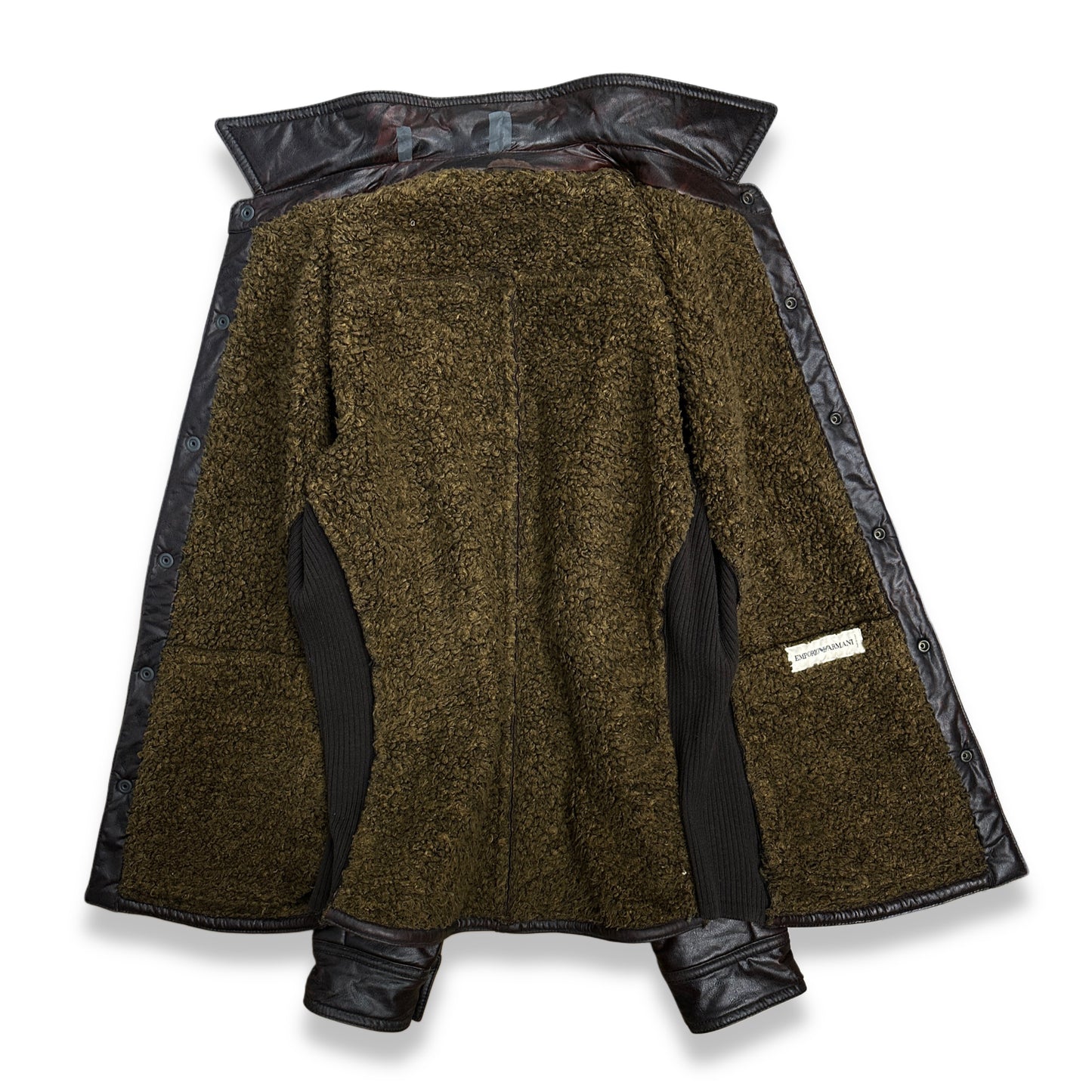 [52] FW2002 Emporio Armani Coated Pile Jacket