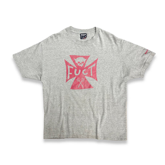 [L] 90s FUCT Iron Cross Tee
