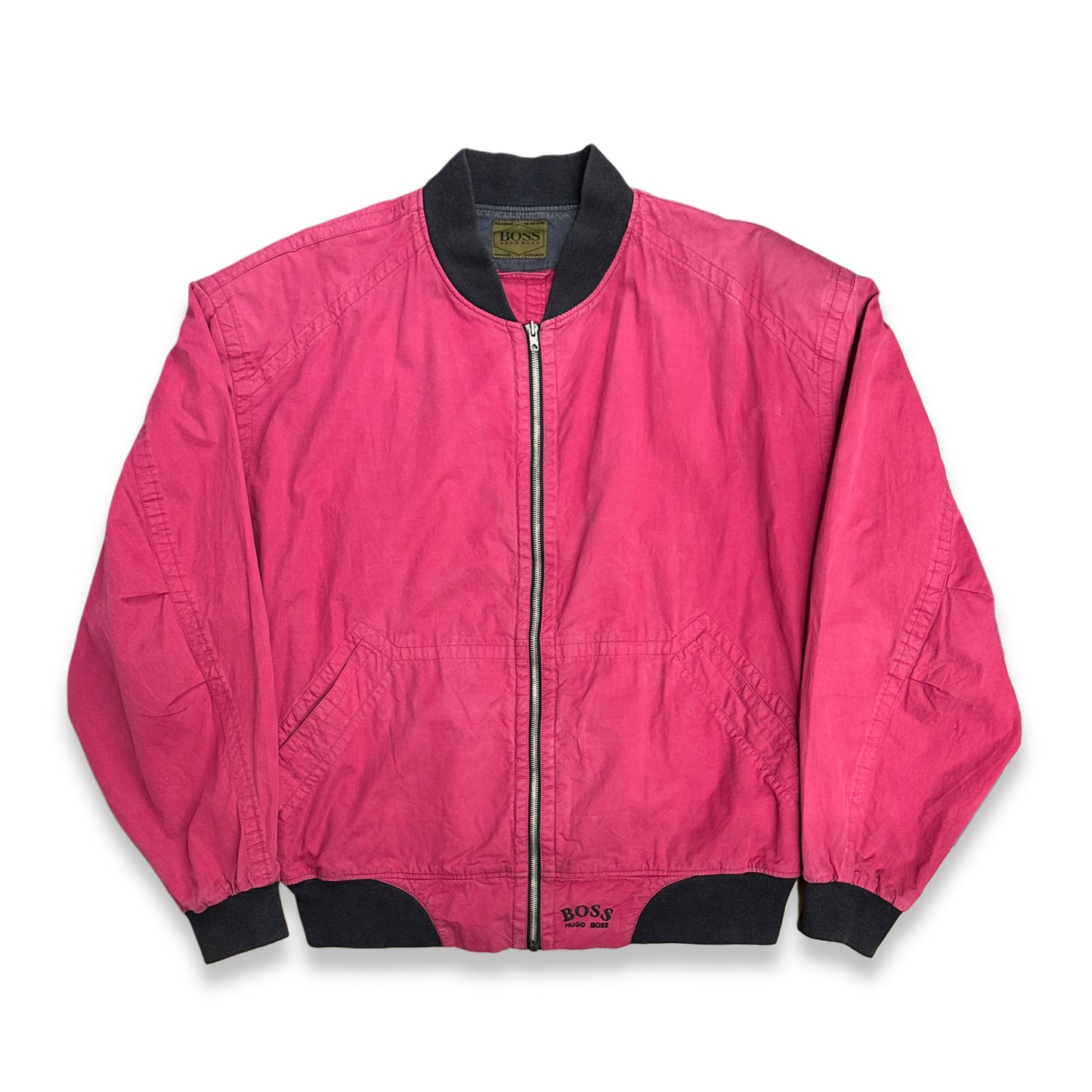 [XL] 90s HUGO BOSS Faded Bomber Jacket
