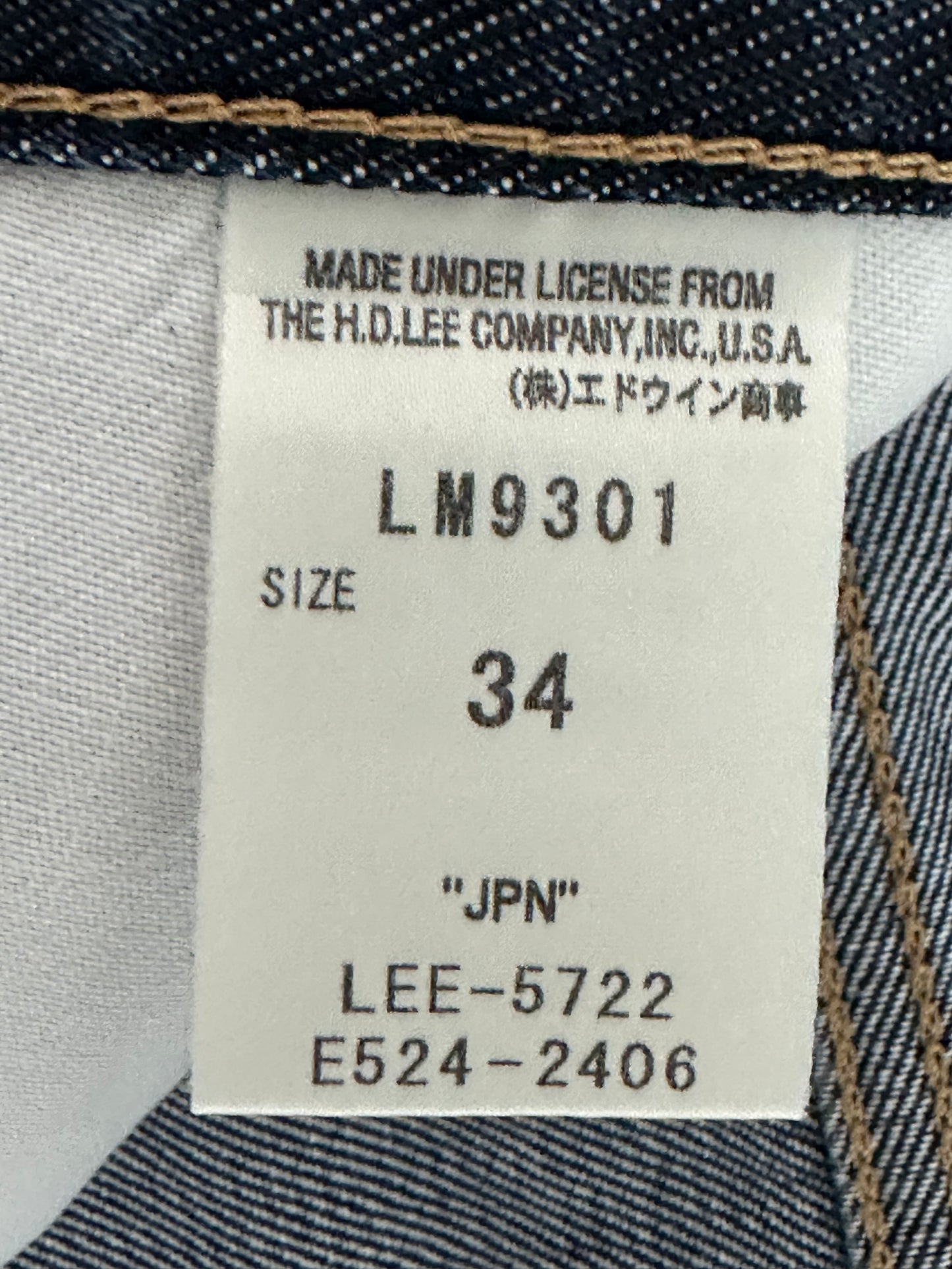 [34] 00s Lee 101 Denim