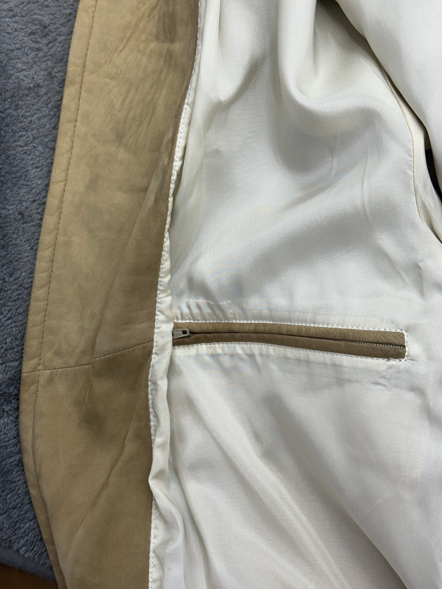 [XXL] 00s HUGO BOSS Suede Leather Bomber Jacket