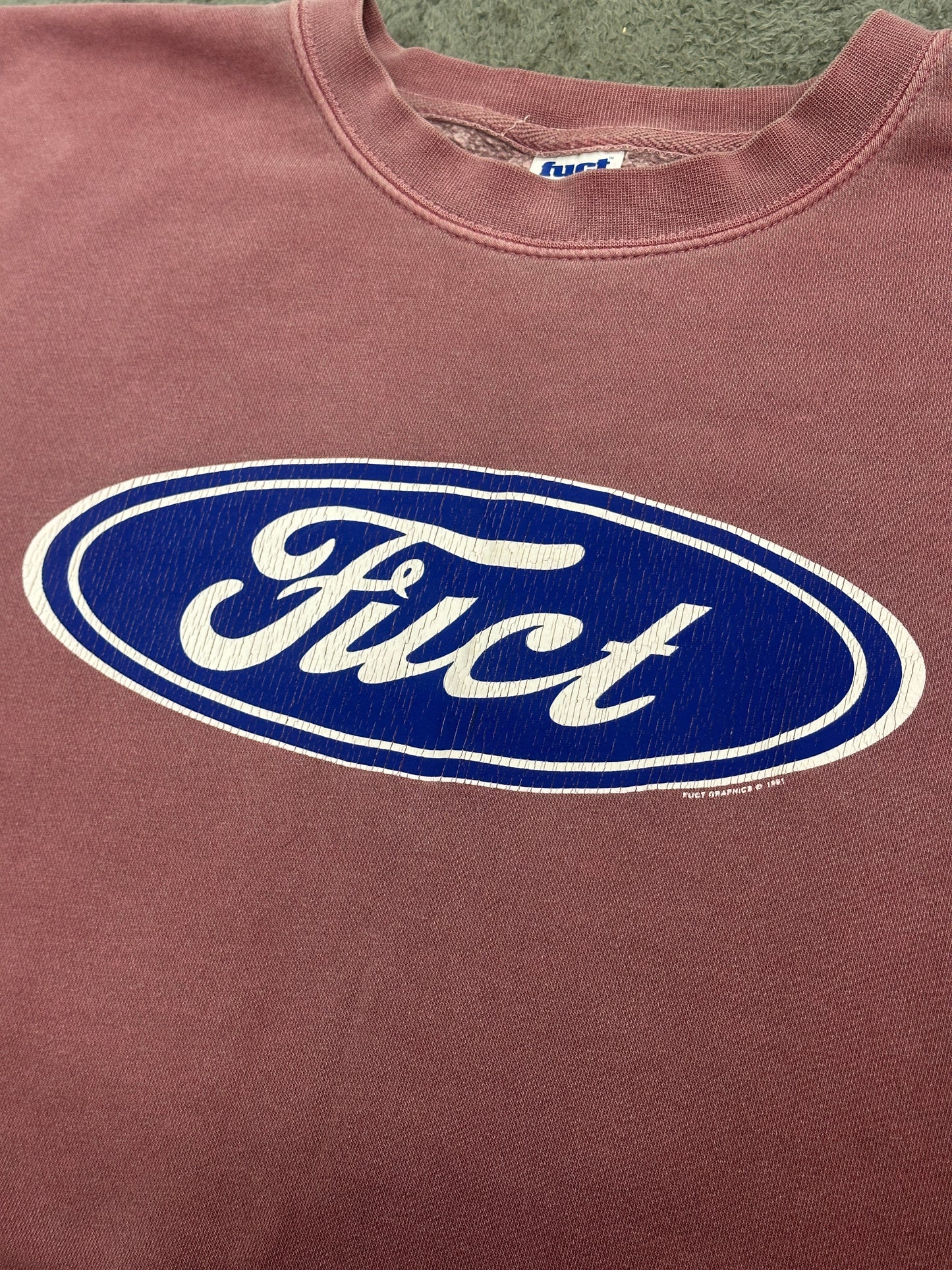 [XL] 00s FUCT Oval Logo Sweatshirt