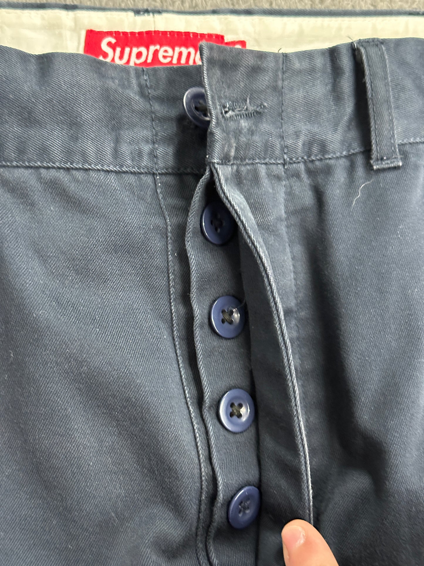 [36] Supreme Crown Logo Chino Pants