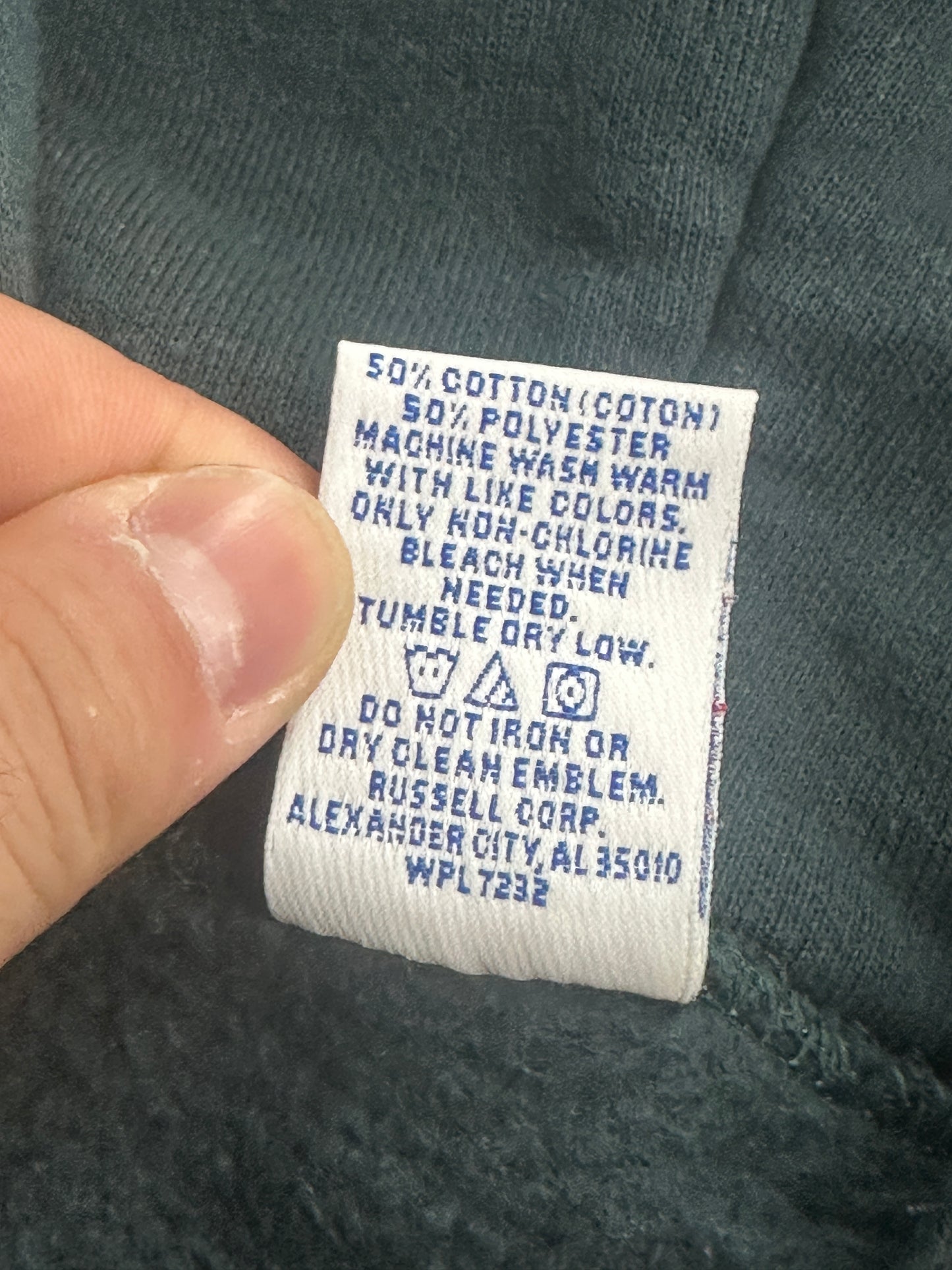 [XL] 90s Russell Khaki Hood Zip-up