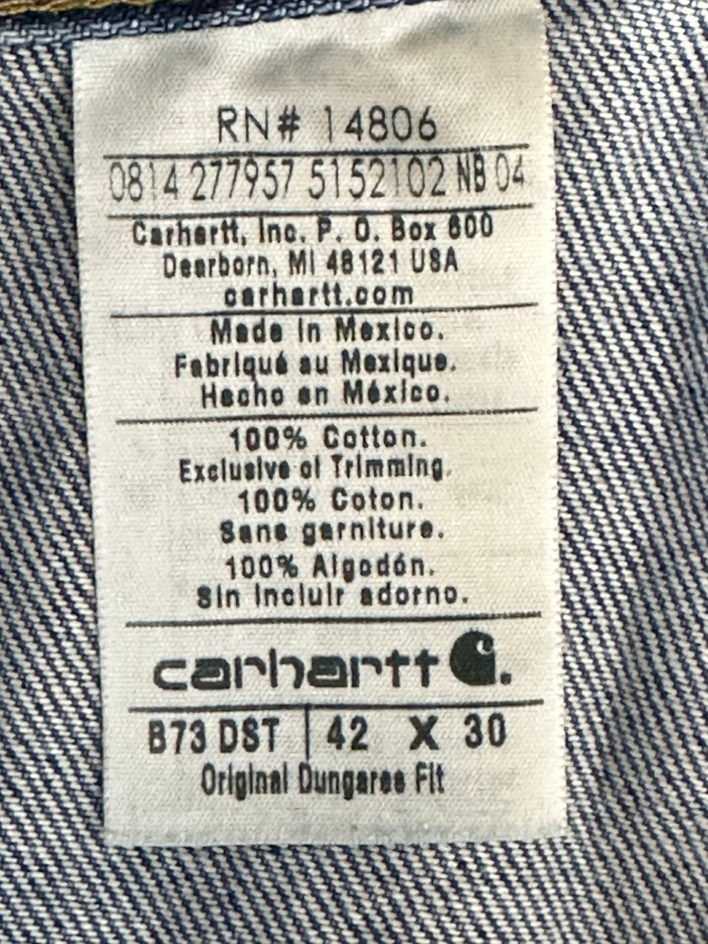 [42] Carhartt Double Knee Pants