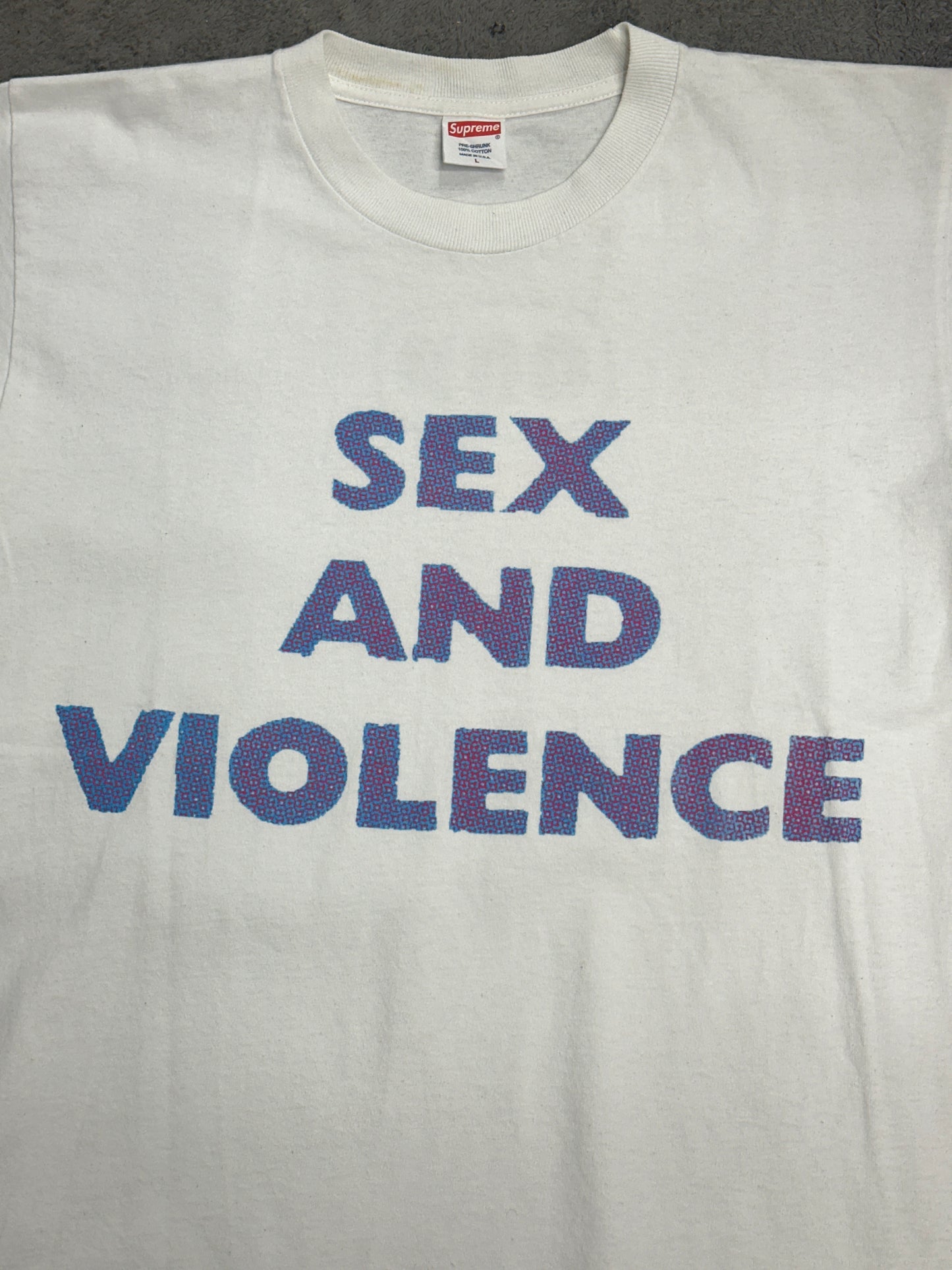 [L] 2008' Supreme x OBP 'Sex And Violence' Tee