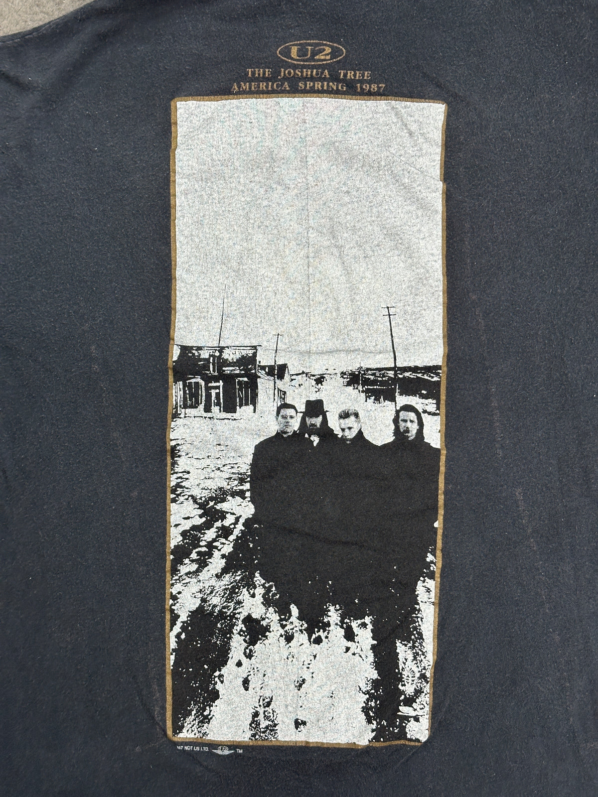 [L] 1987' U2 Joshua Tree Tour Tee