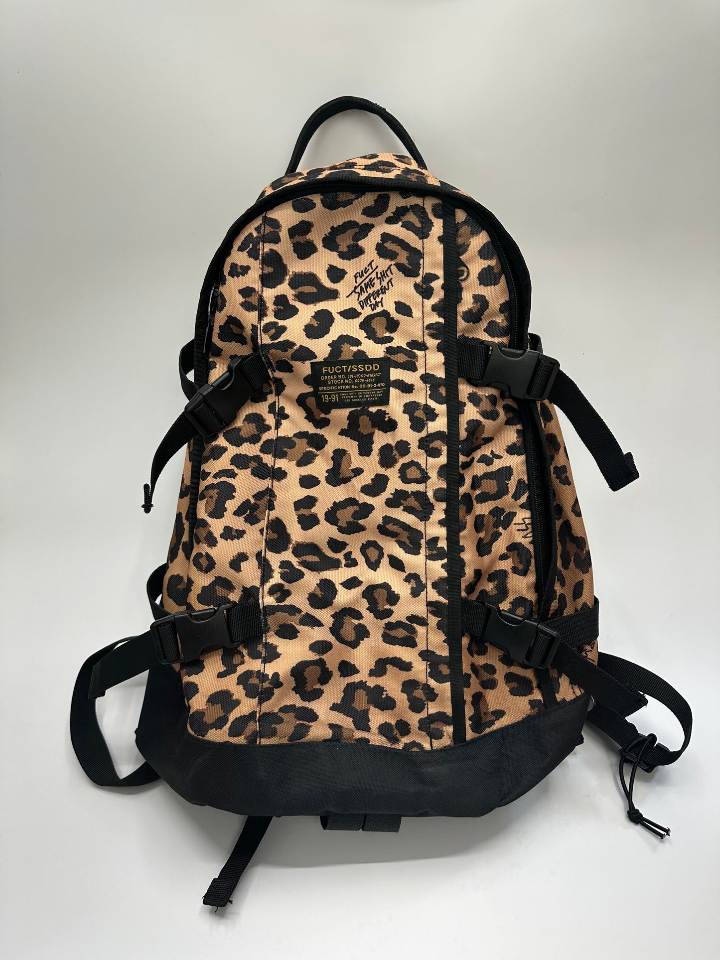 13SS Fuct SSDD Leopard Backpack