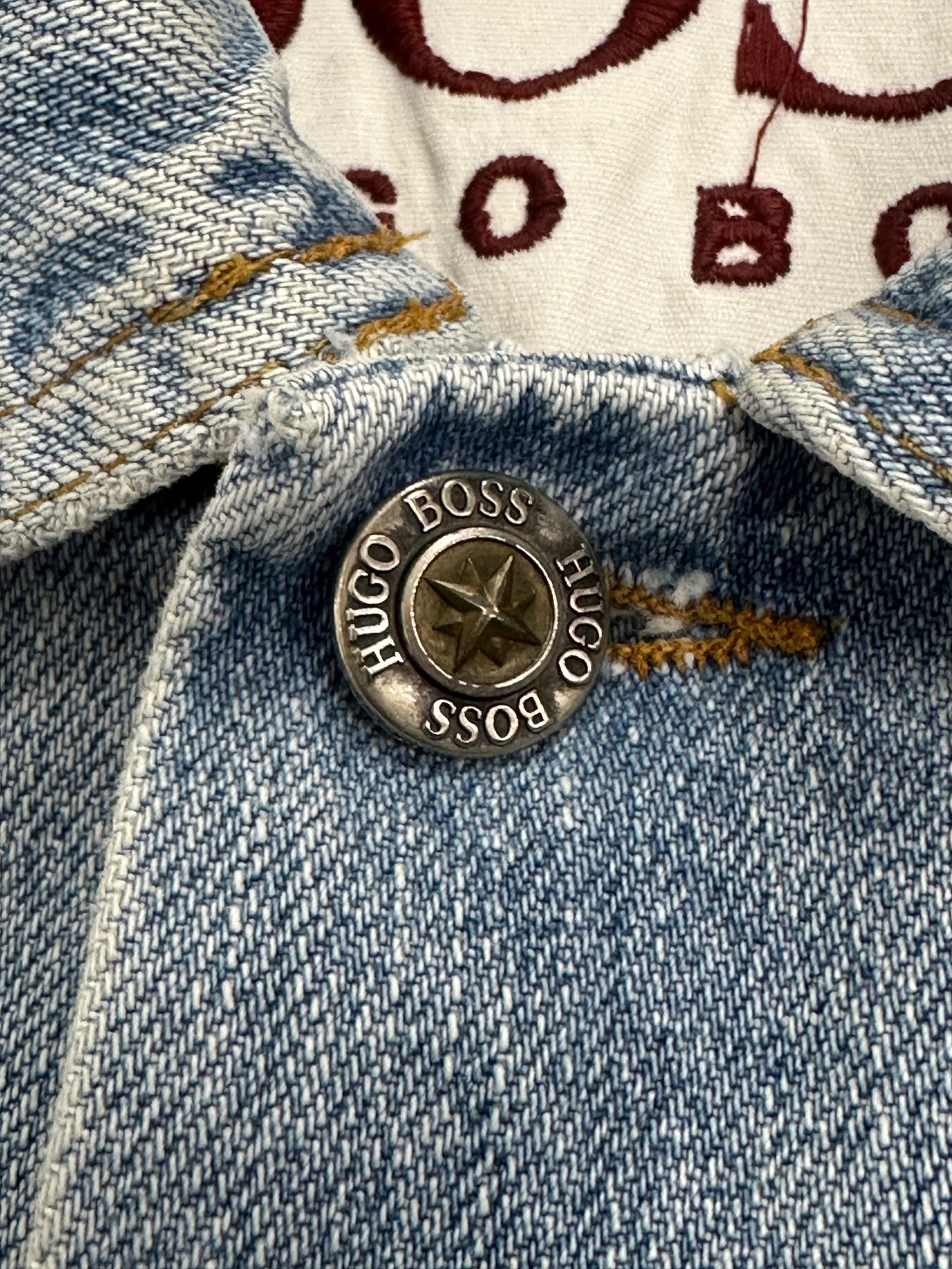 [52] 90s HUGO BOSS Denim Trucker Jacket