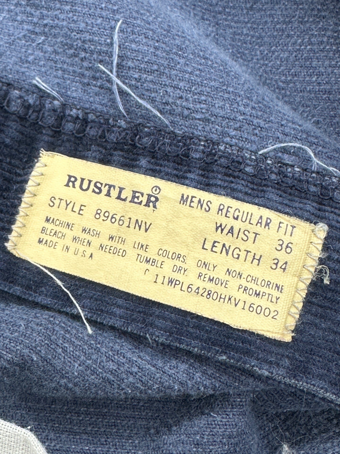 [36x34] 80s RUSTLER Corduroy Pants