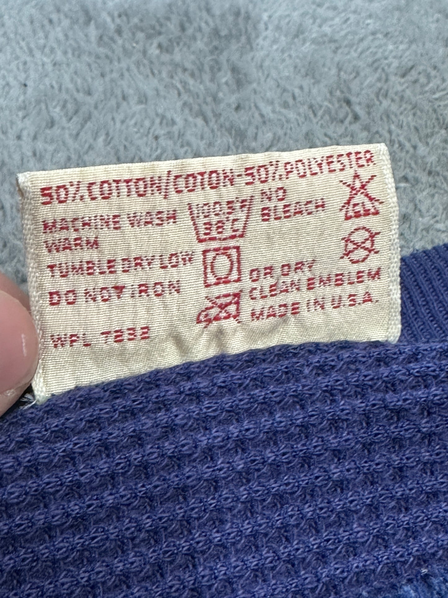 [L] 70s Russell Thermal Sweatshirt Zip-up