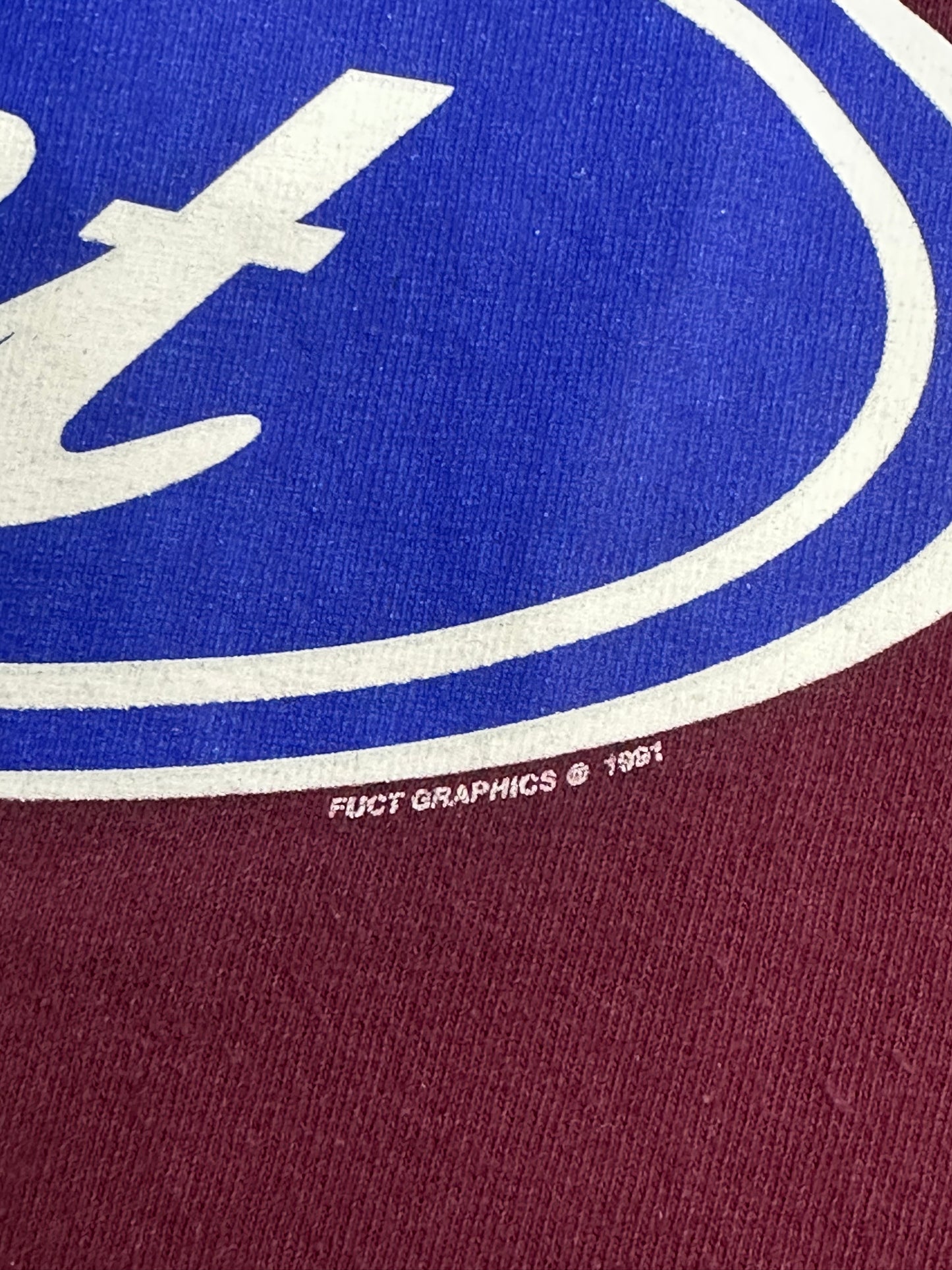 [S] 00s FUCT Oval Logo Tee